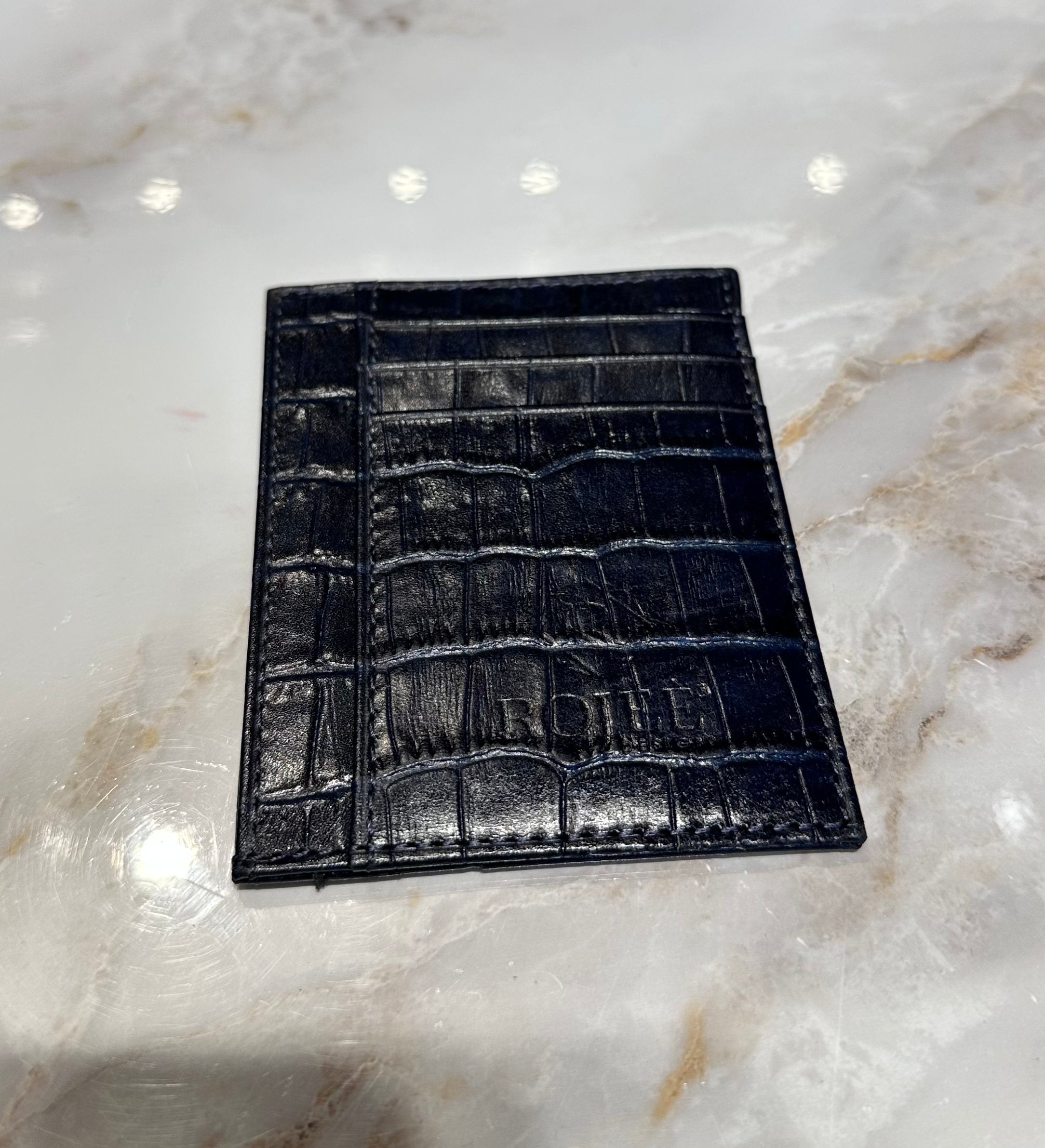 card holder - card case made of calf leather
