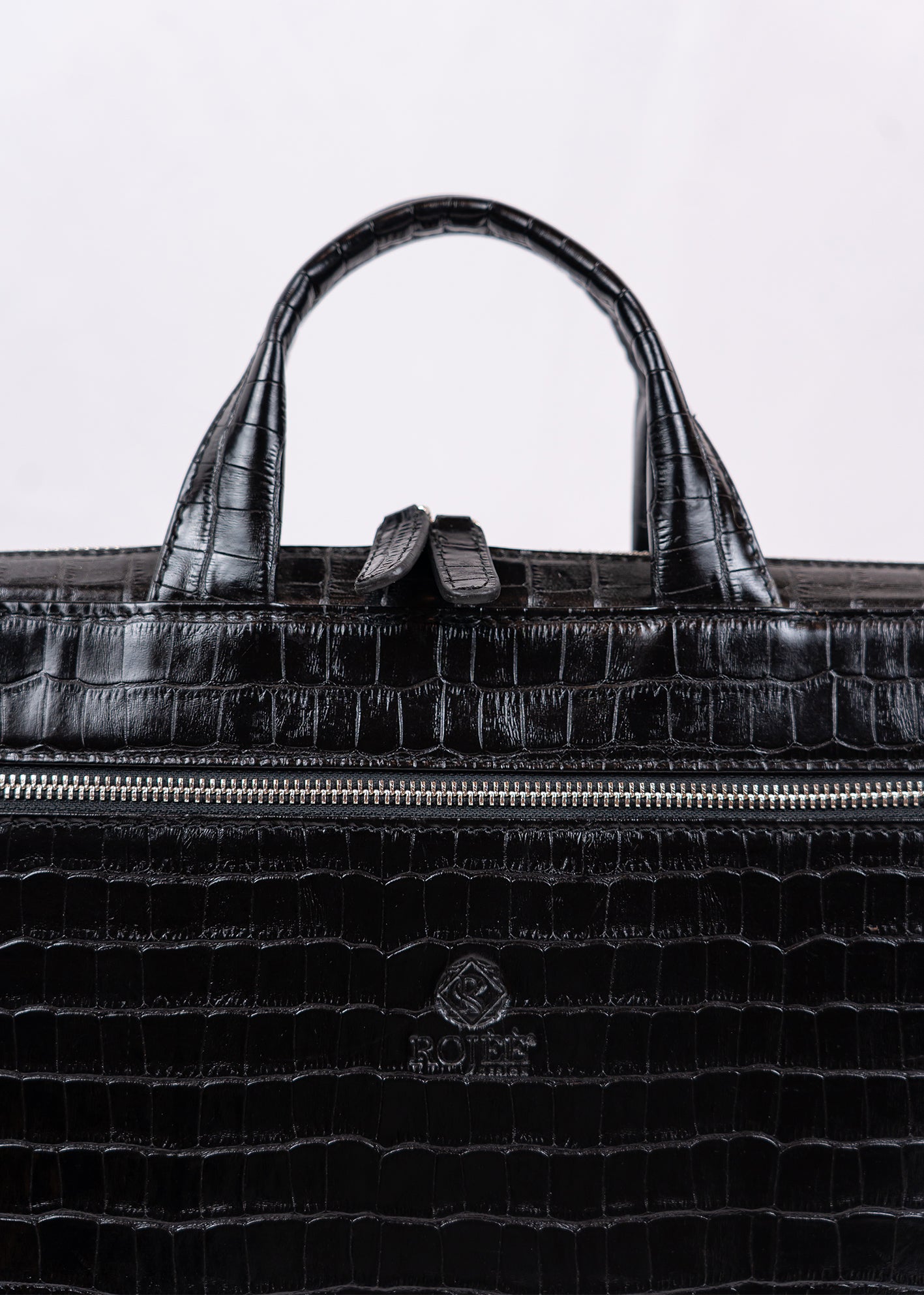 Tasche Crocoprägung aus Leder