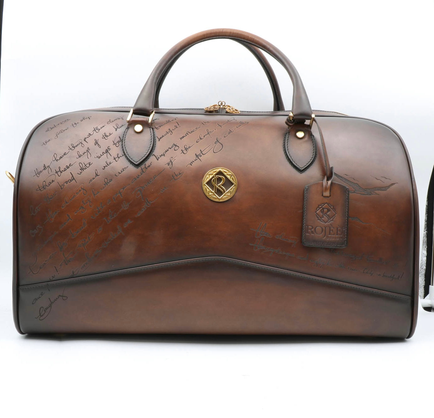 Tasche Braun Mit Gravur