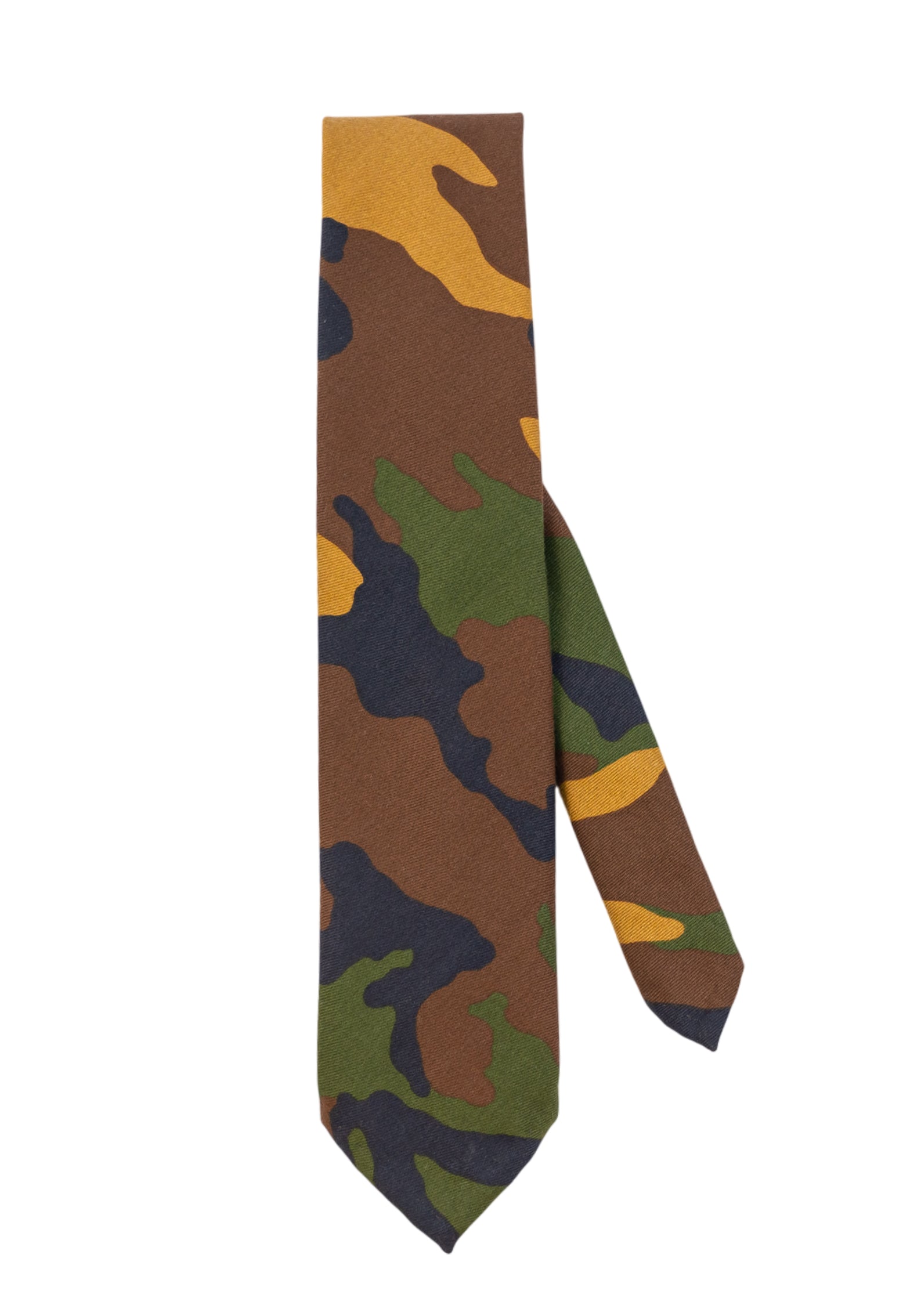 Camouflage Krawatte aus Baumwolle – Made in Italy