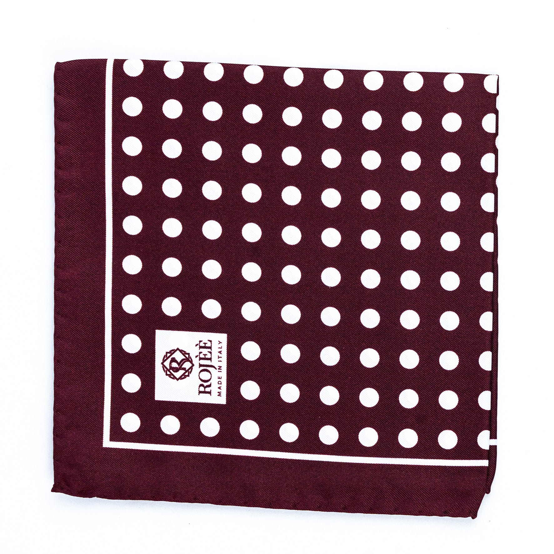 Elegantes Einstecktuch aus 100 % Seide, Made in Italy.