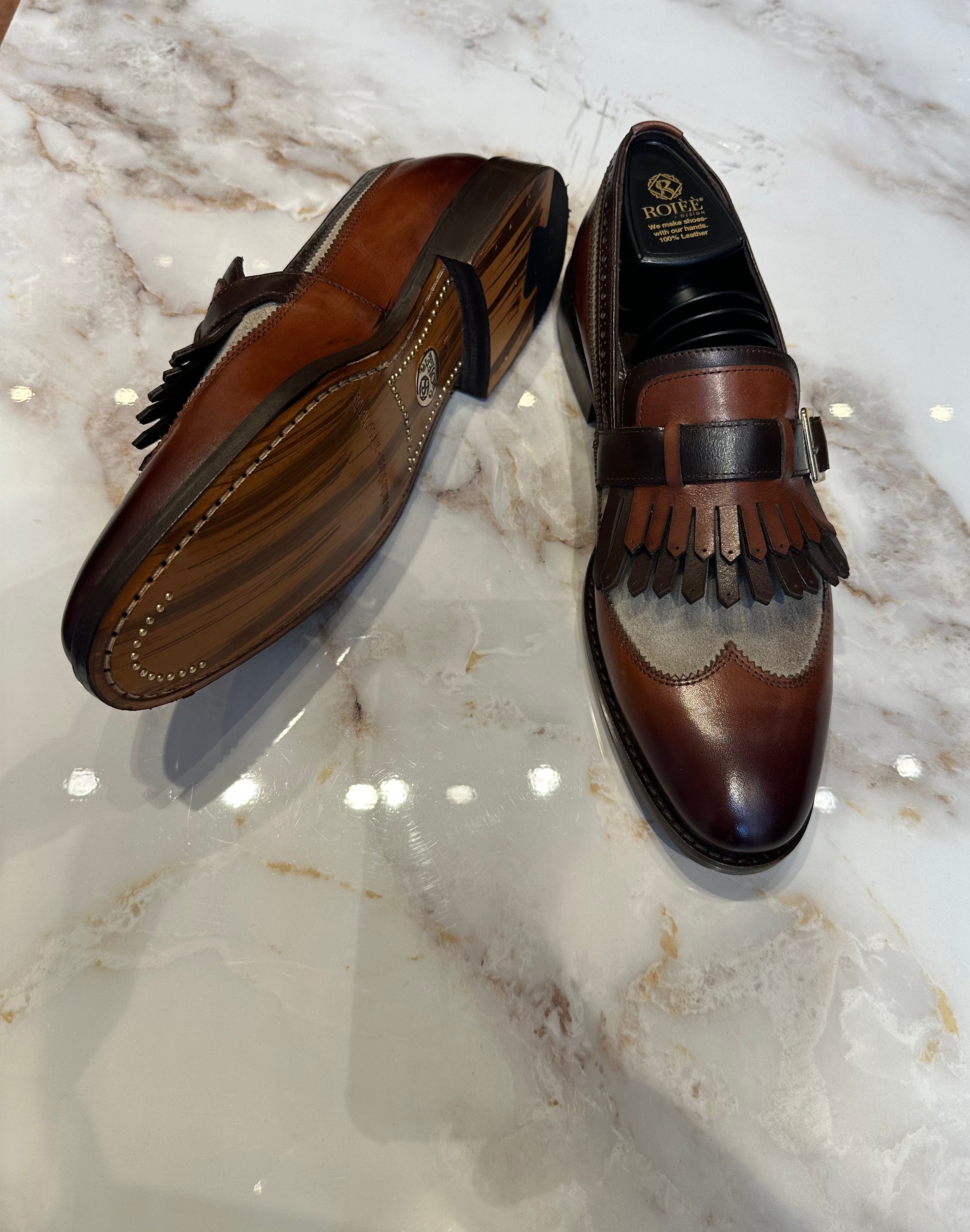 leather slippers