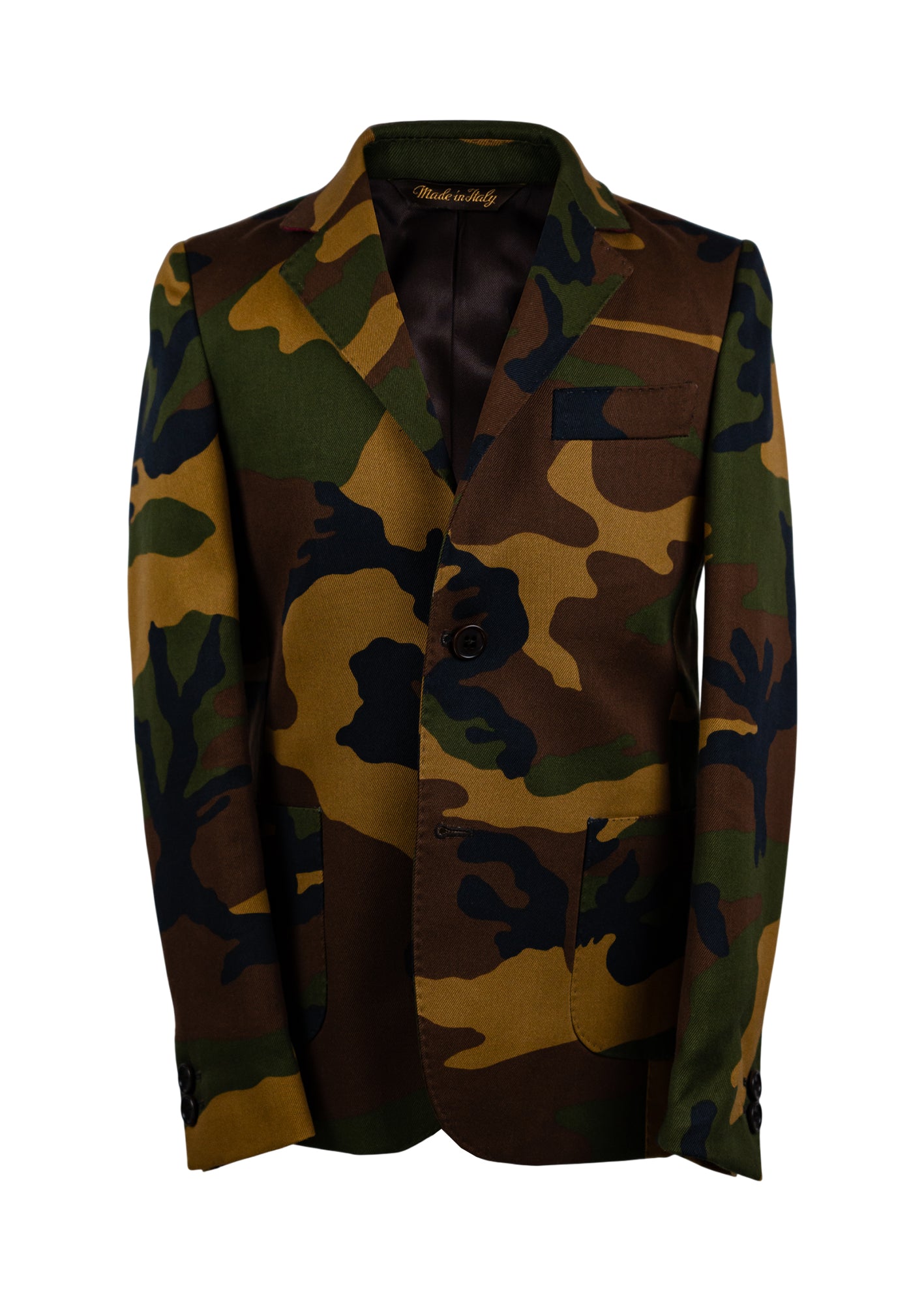 Kinder Anzug Einreiher Camouflage 