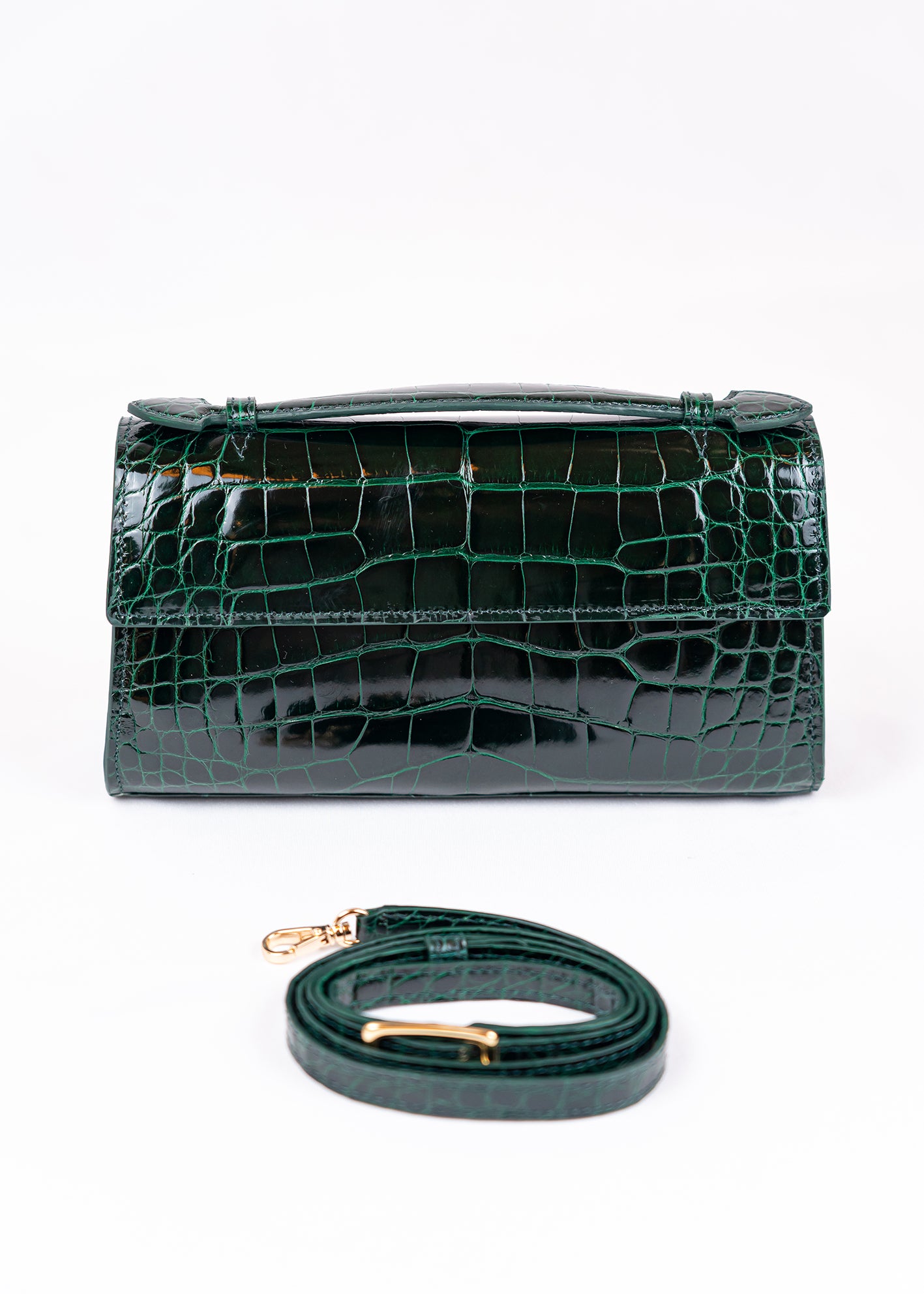 Crocco Tasche Grün 2003 - 21 sm : 21,5 x 11 x 7,5