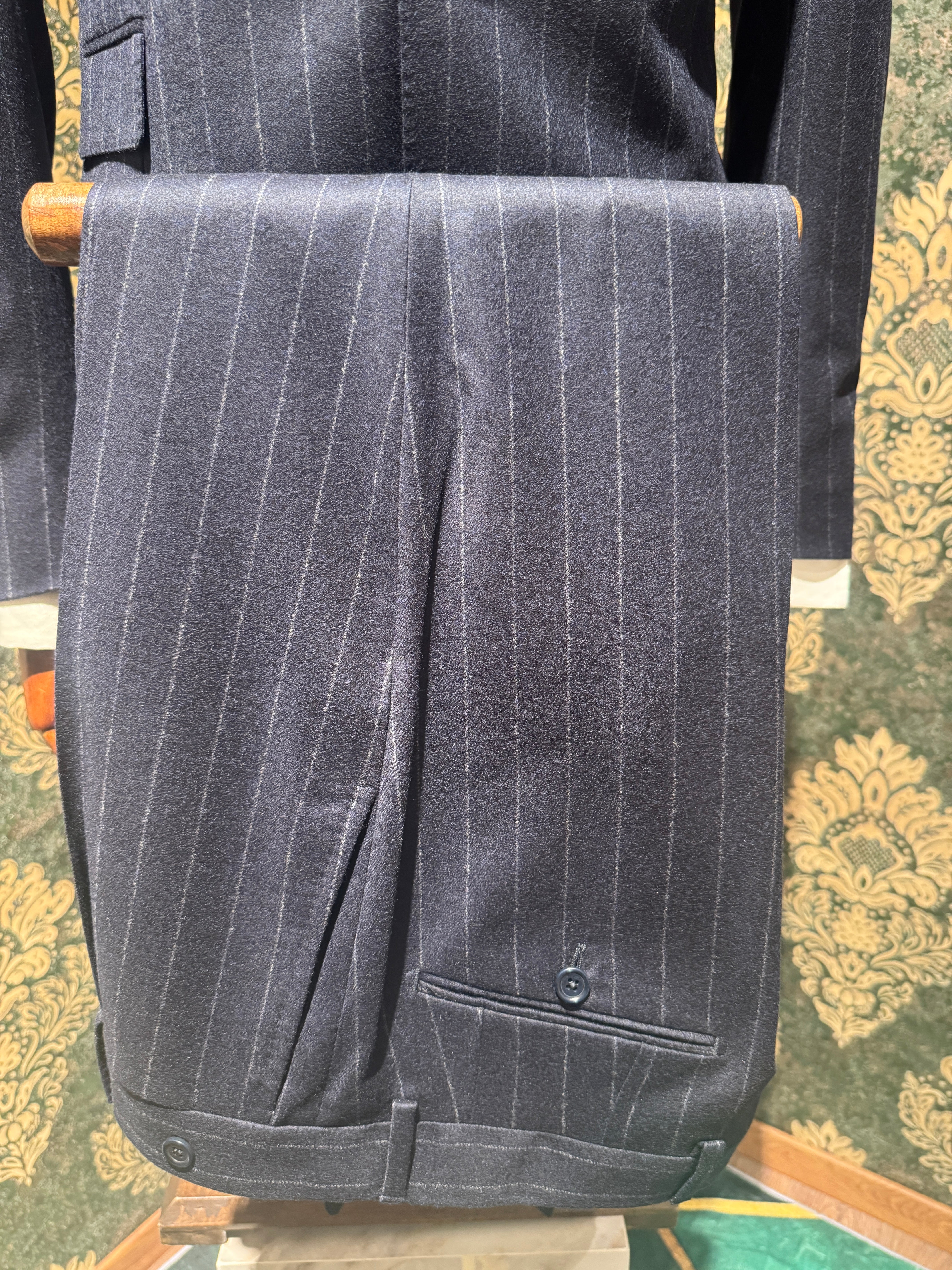 Anzug ein Reiher Nadelstreifen Blau