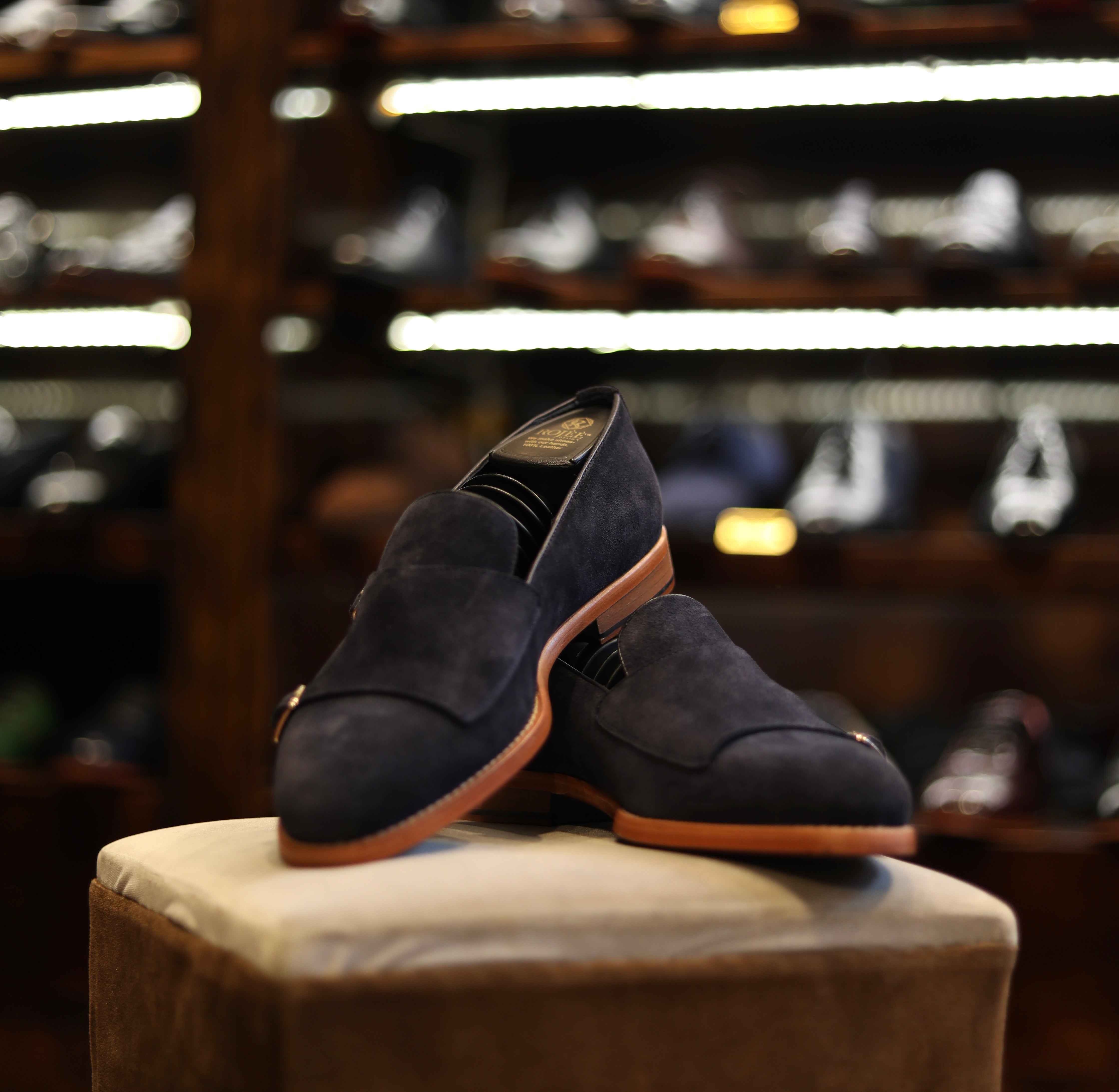 Suede Shoes Double Buckle