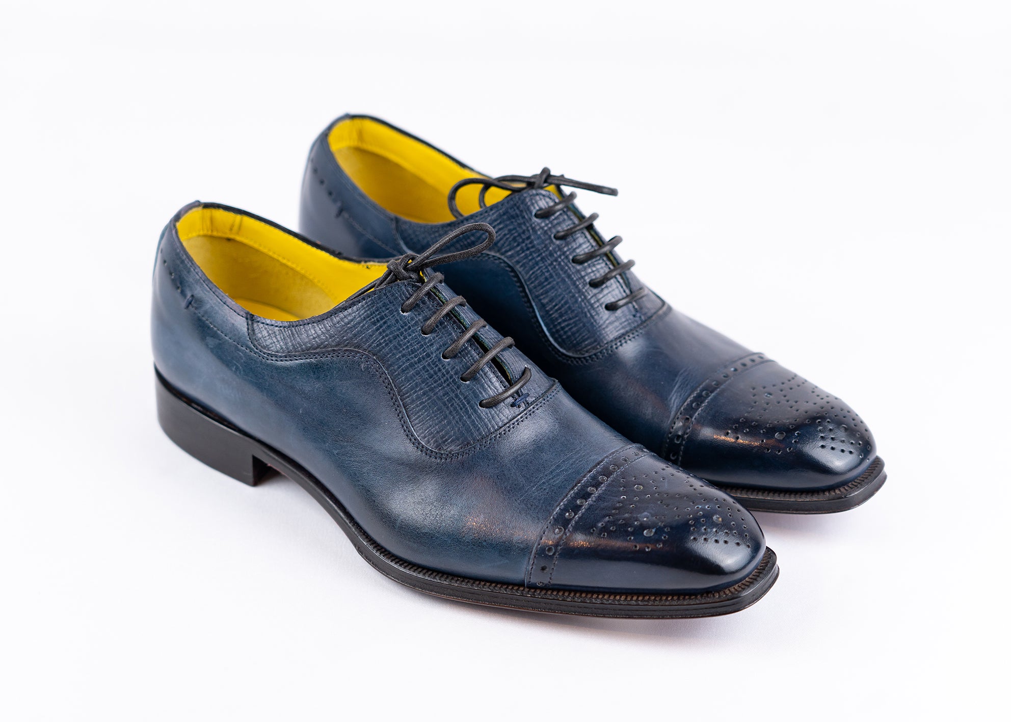 Schnürschuhe aus Leder Made in italy