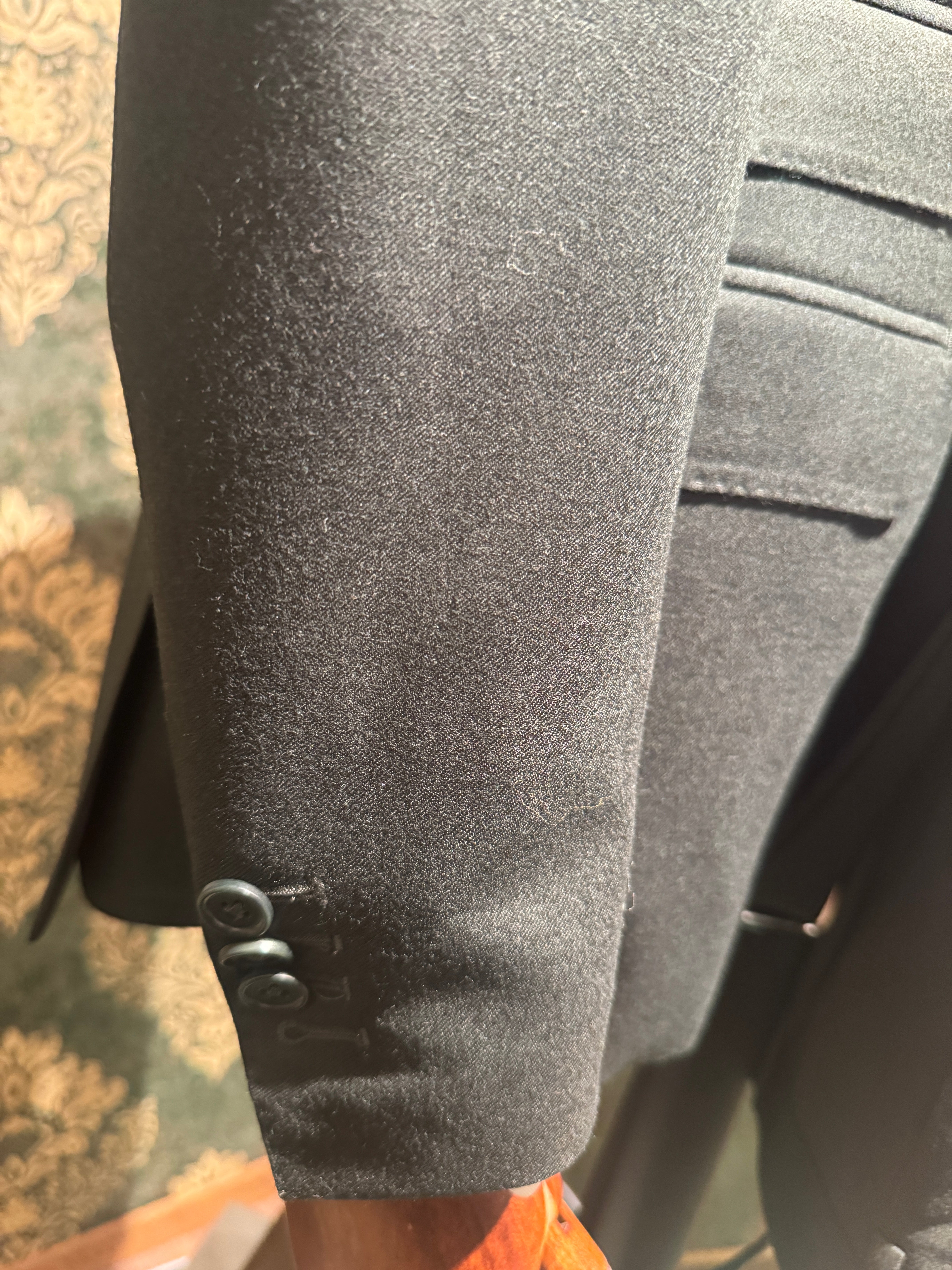 Flanell Anzug Olivgrün