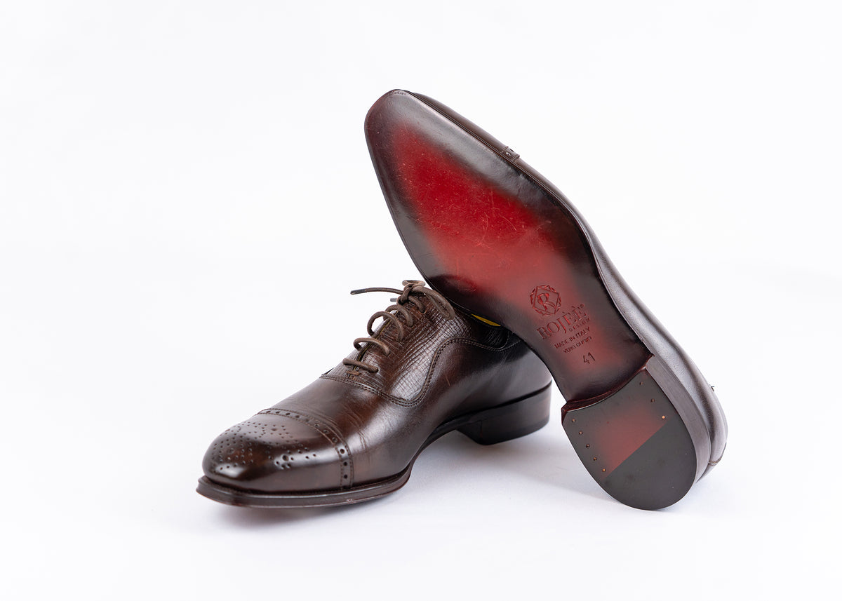 Schnürschuhe aus Leder Made in italy