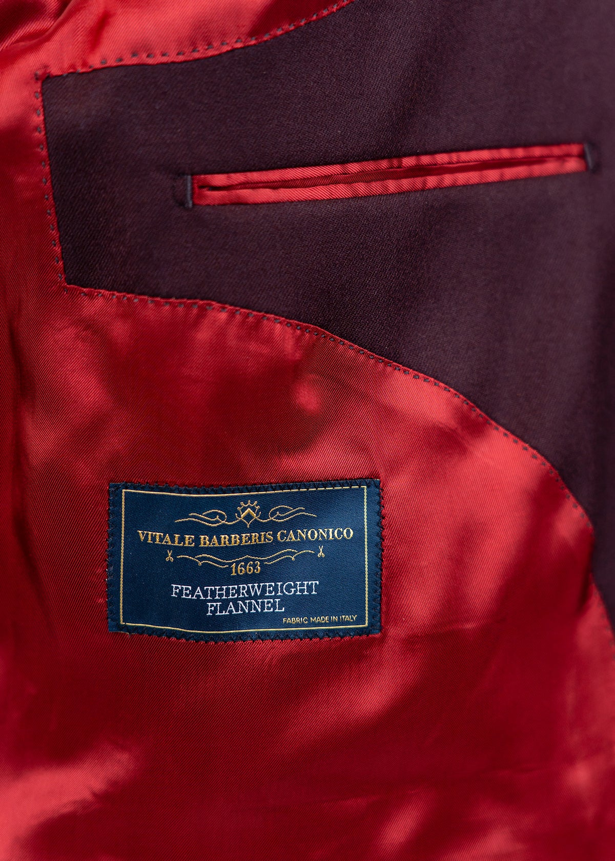 Flanell Anzug Bordeaux