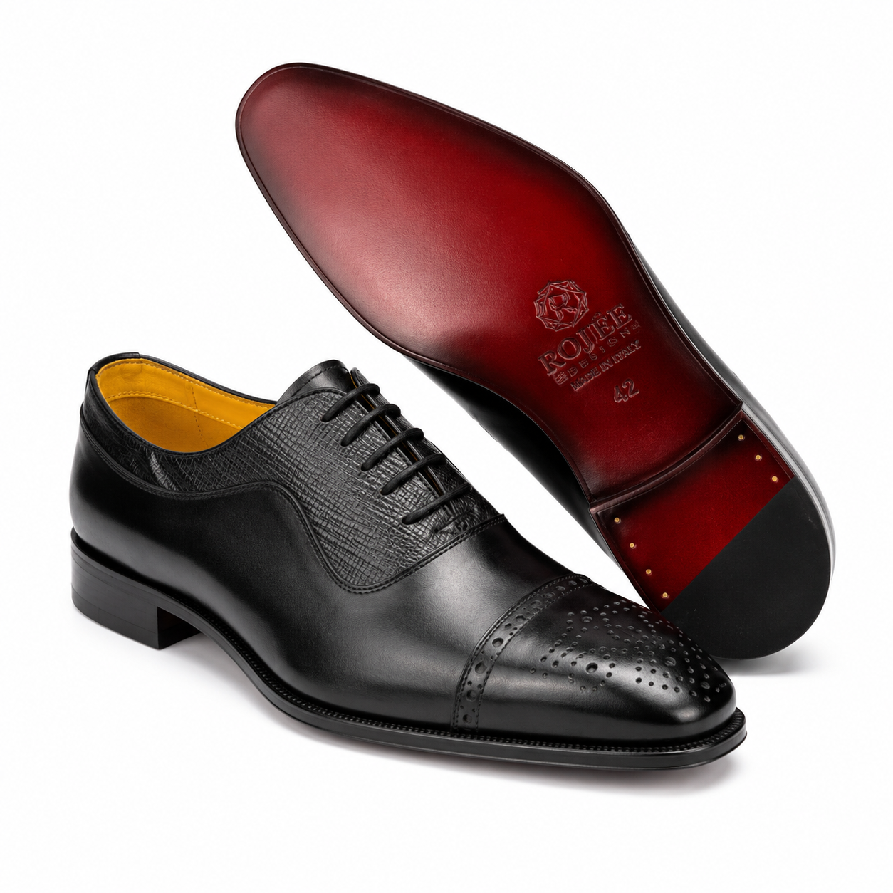 Leather lace-up shoes Made in Italy