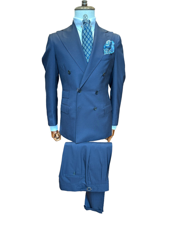 Anzug Zweireiher Marinblau