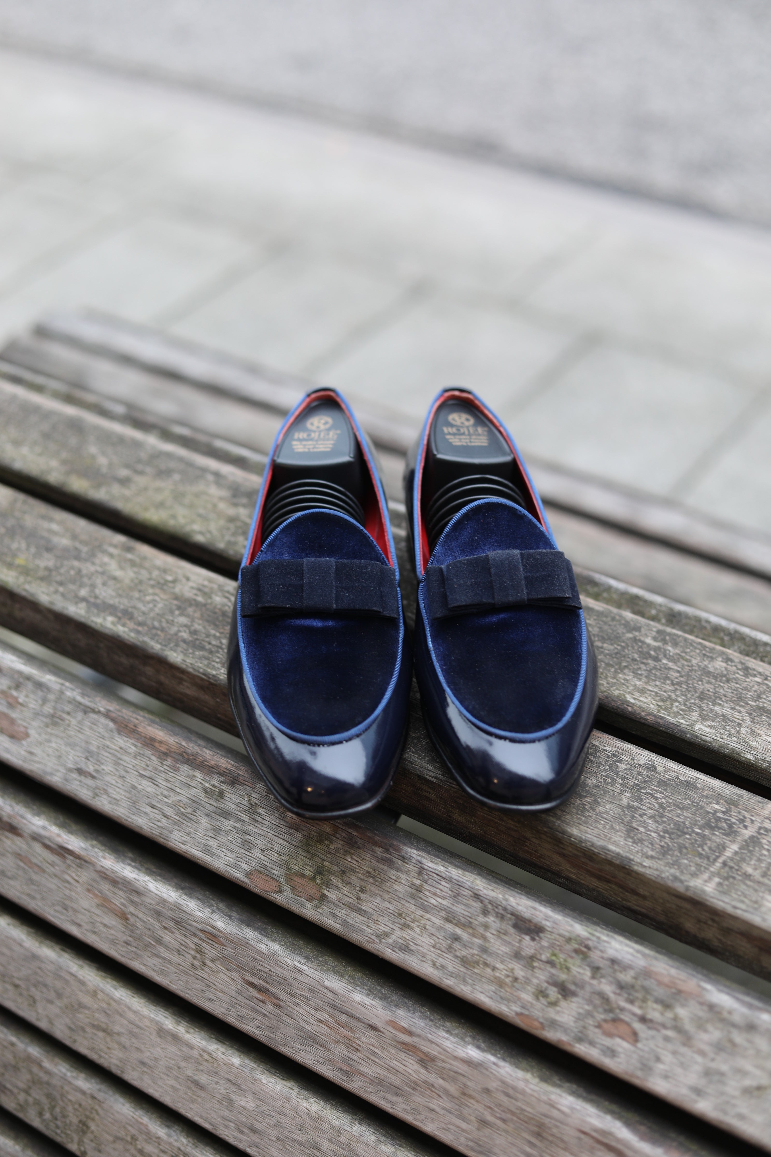 patent leather shoes with velvet