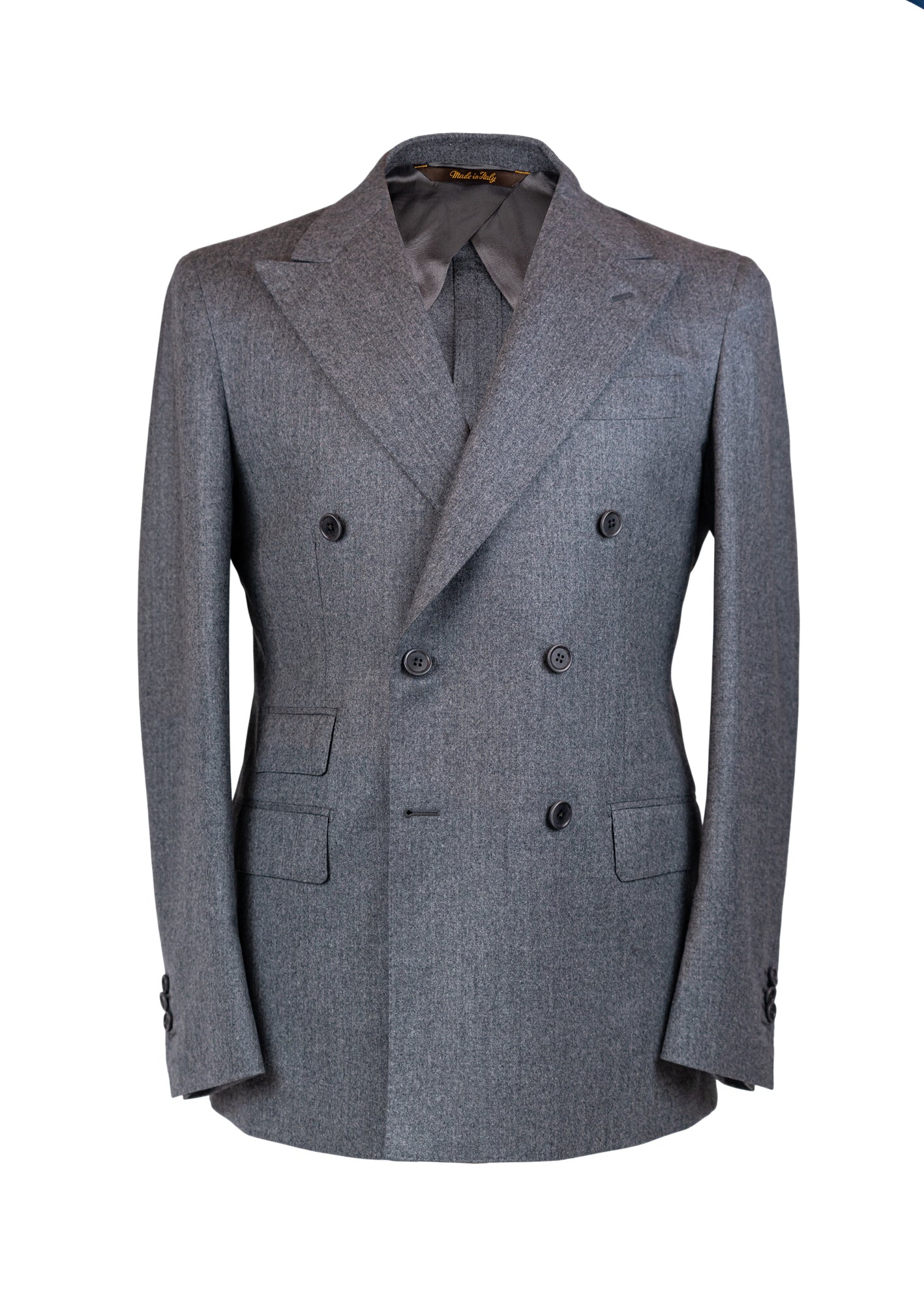 Flanell Anzug Grau