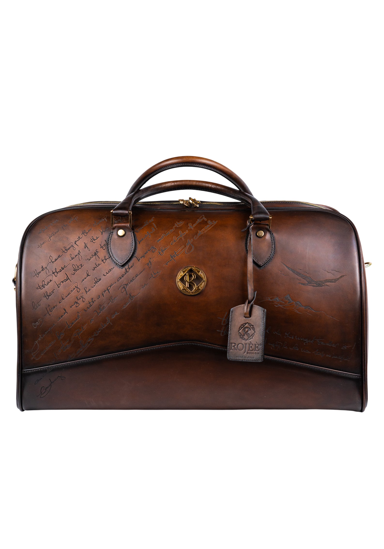 Tasche Braun Mit Gravur
