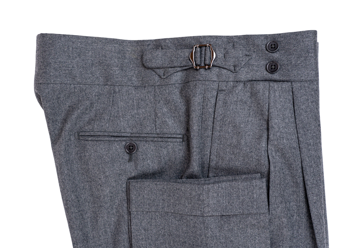 Flanell Anzug Grau