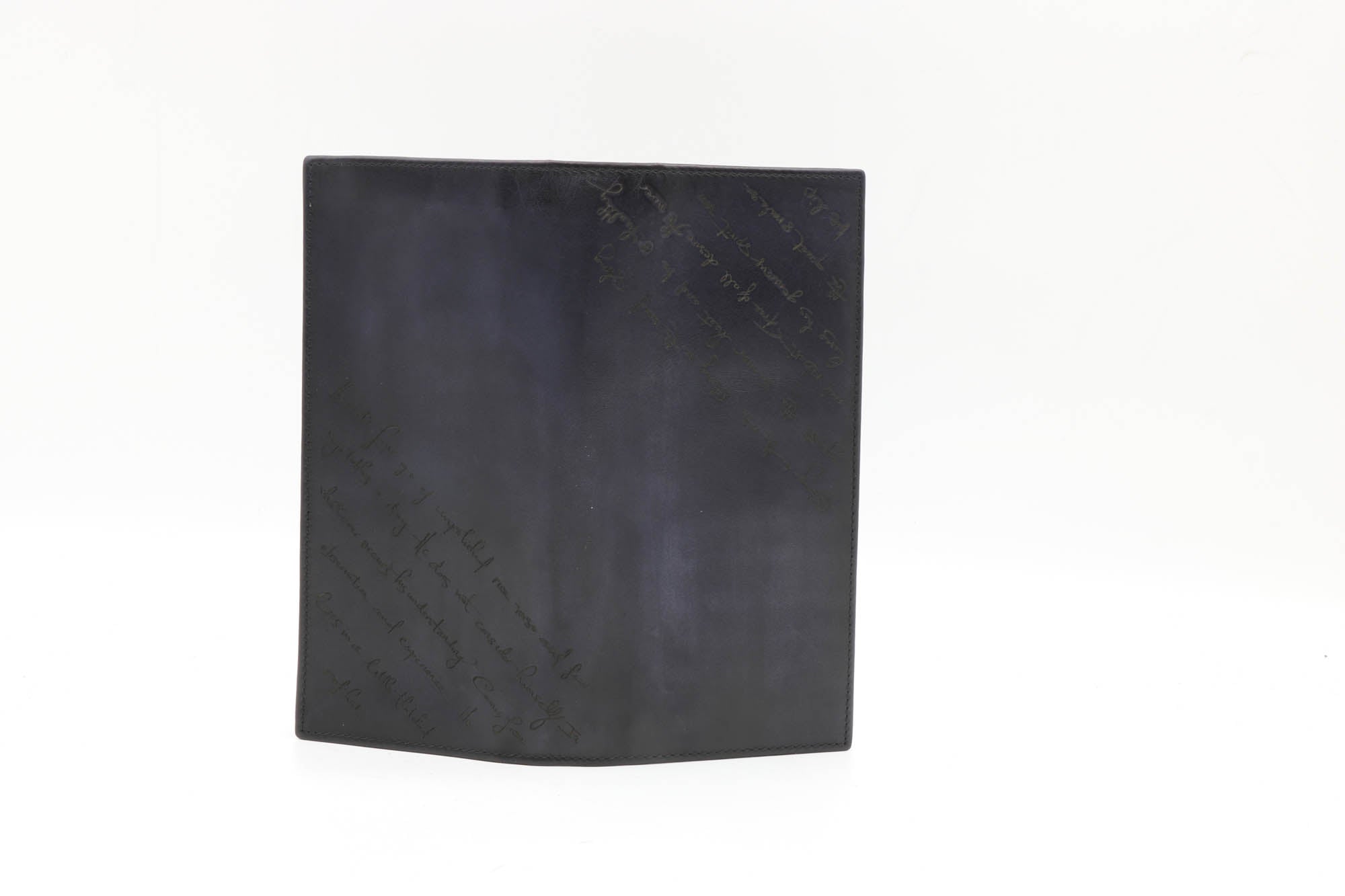 Brieftasche Blau Mit Gravur