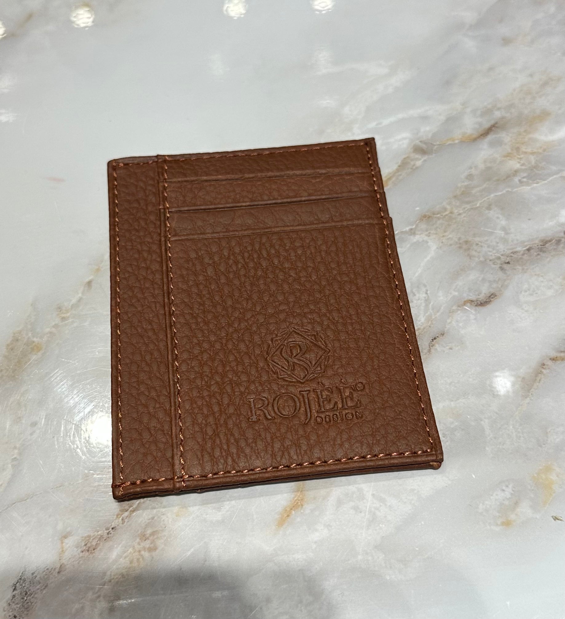 card holder - card case made of calf leather