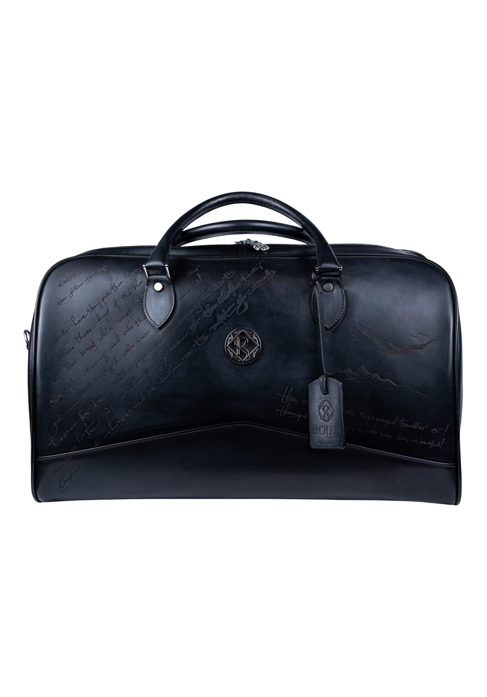 Tasche Schwarz Mit Gravur