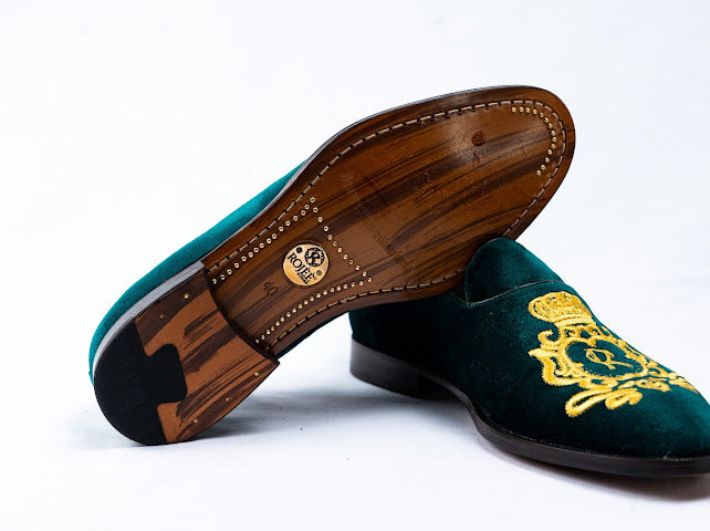 velvet loafers
