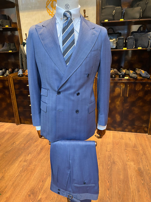 Anzug Zweireiher Blau
