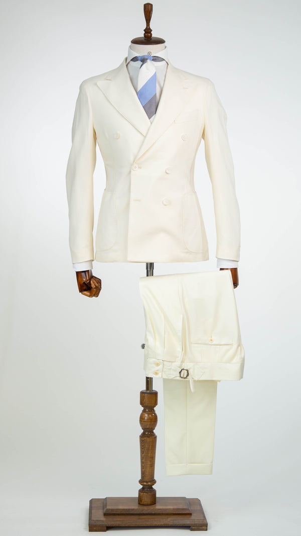 Anzug Zweireiher in Weiß