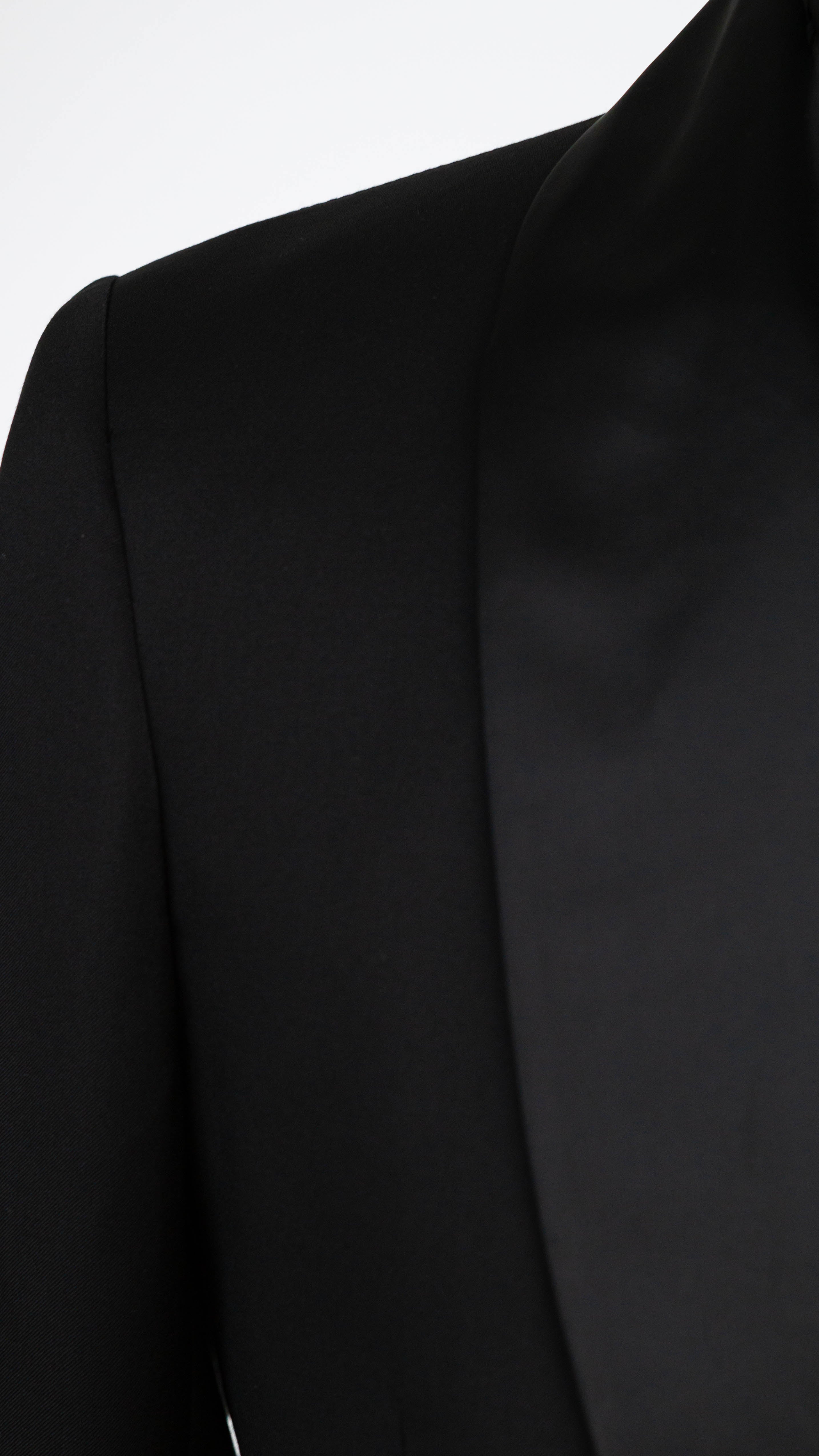 Tuxedo Double Breasted Shawl Collar Black