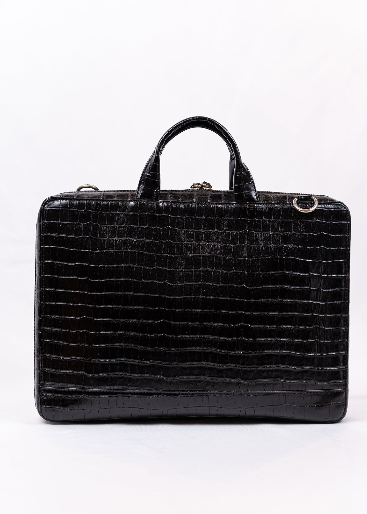 Tasche Crocoprägung aus Leder