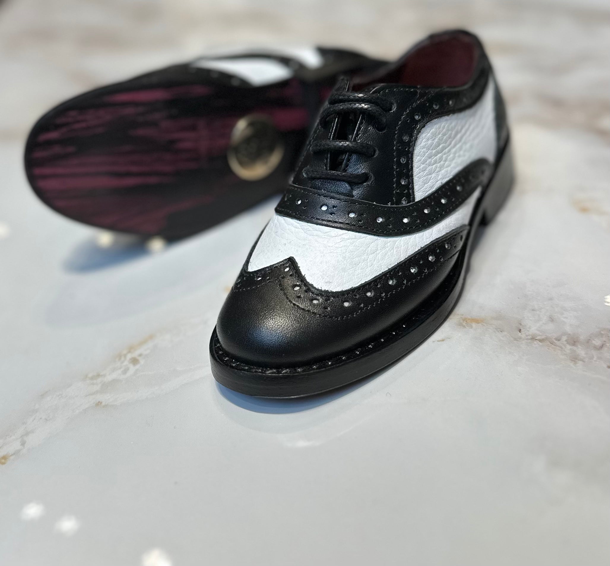 leather lace-up shoes
