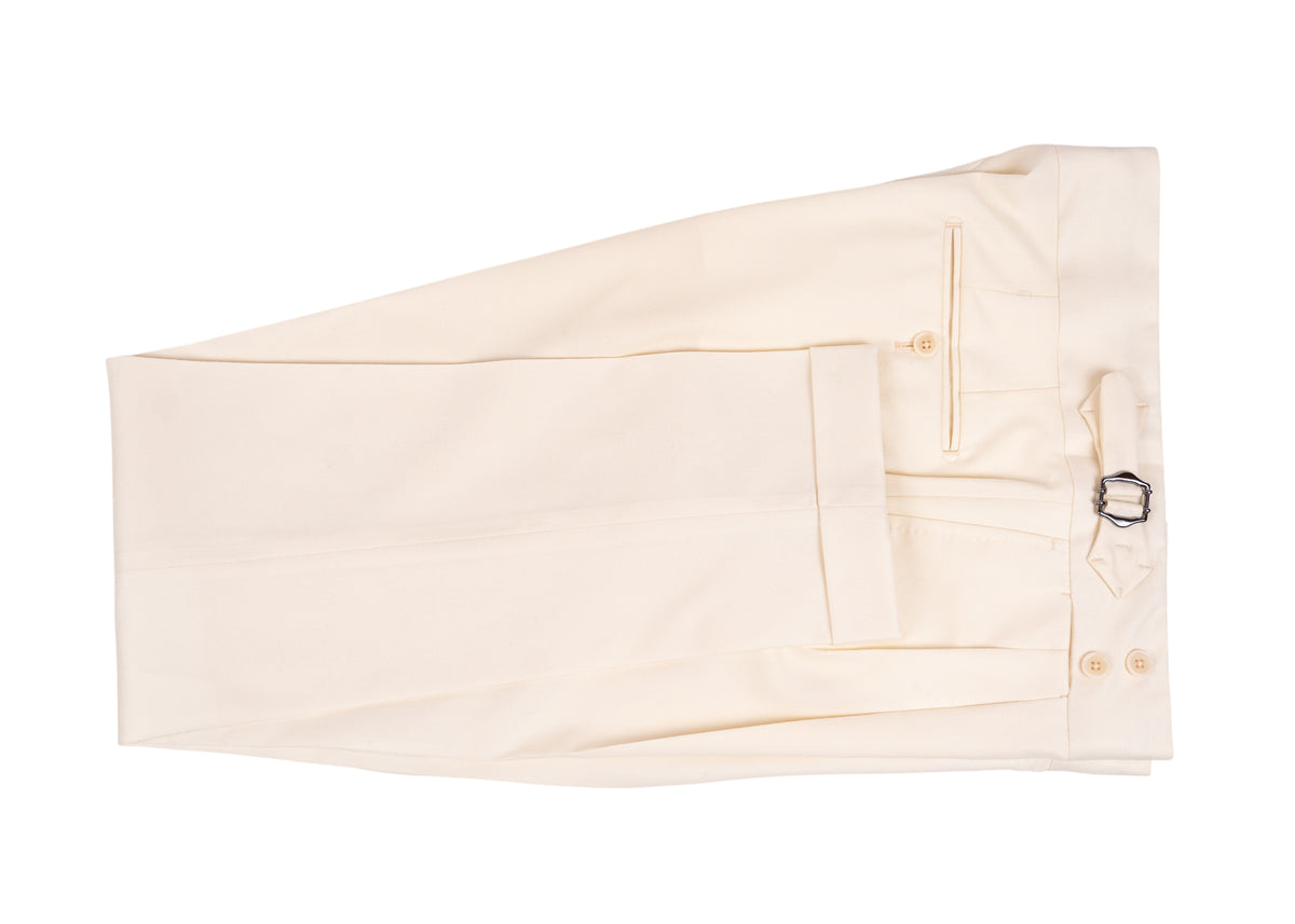 Flanell Anzug Beige