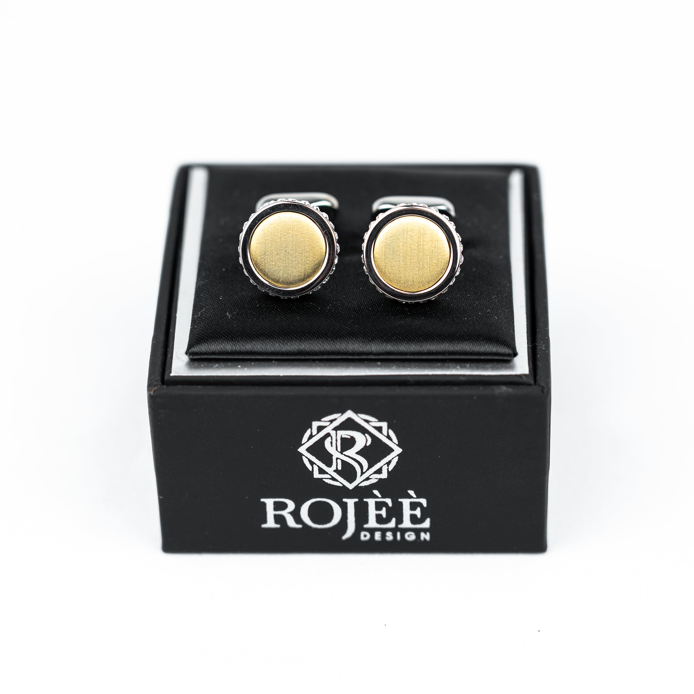 Manschettenknöpfe Herren Gold/Silber Handmade in Italy