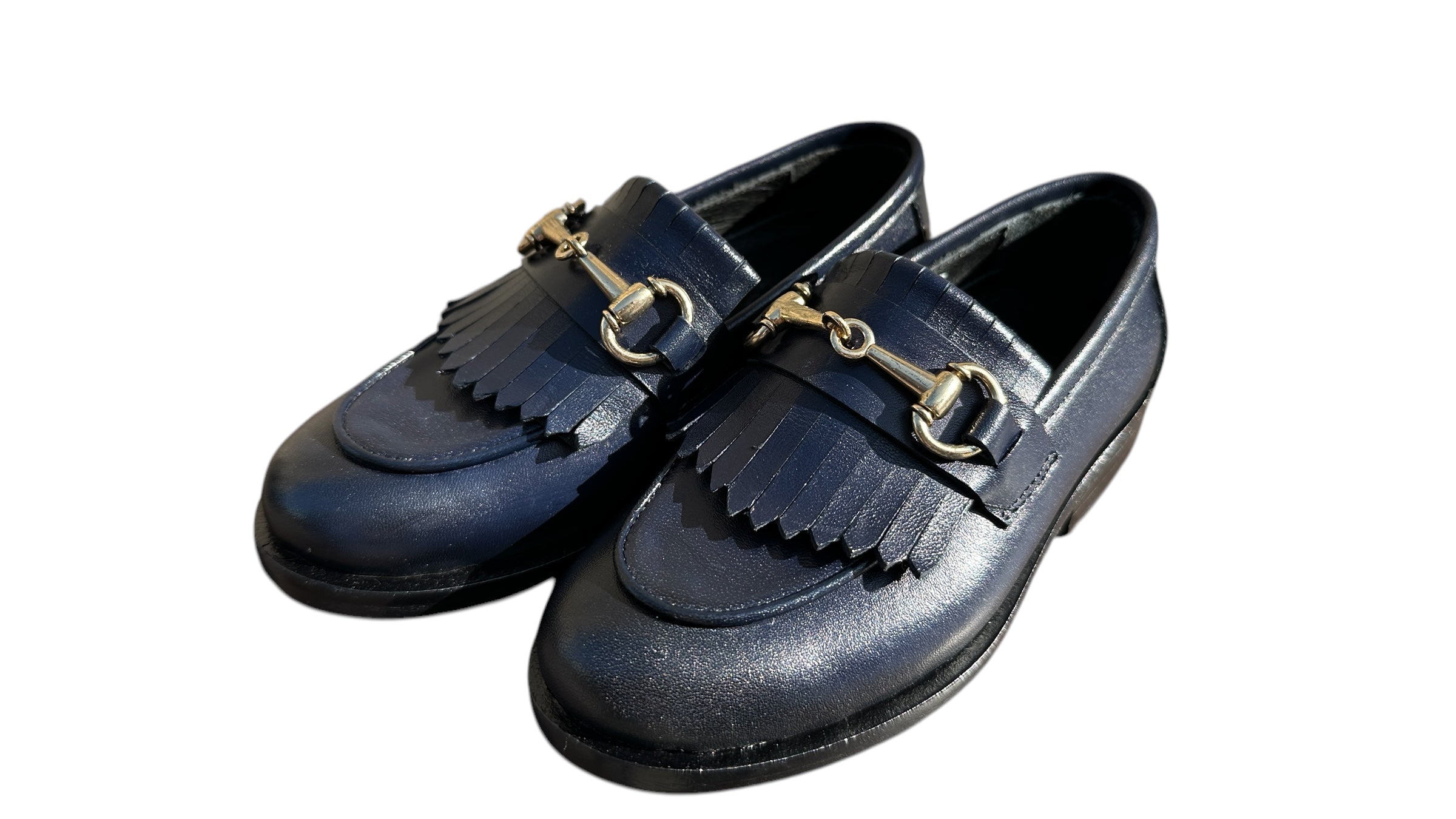 Junior loafers with fringes 