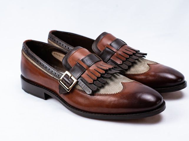 Slipper aus Leder