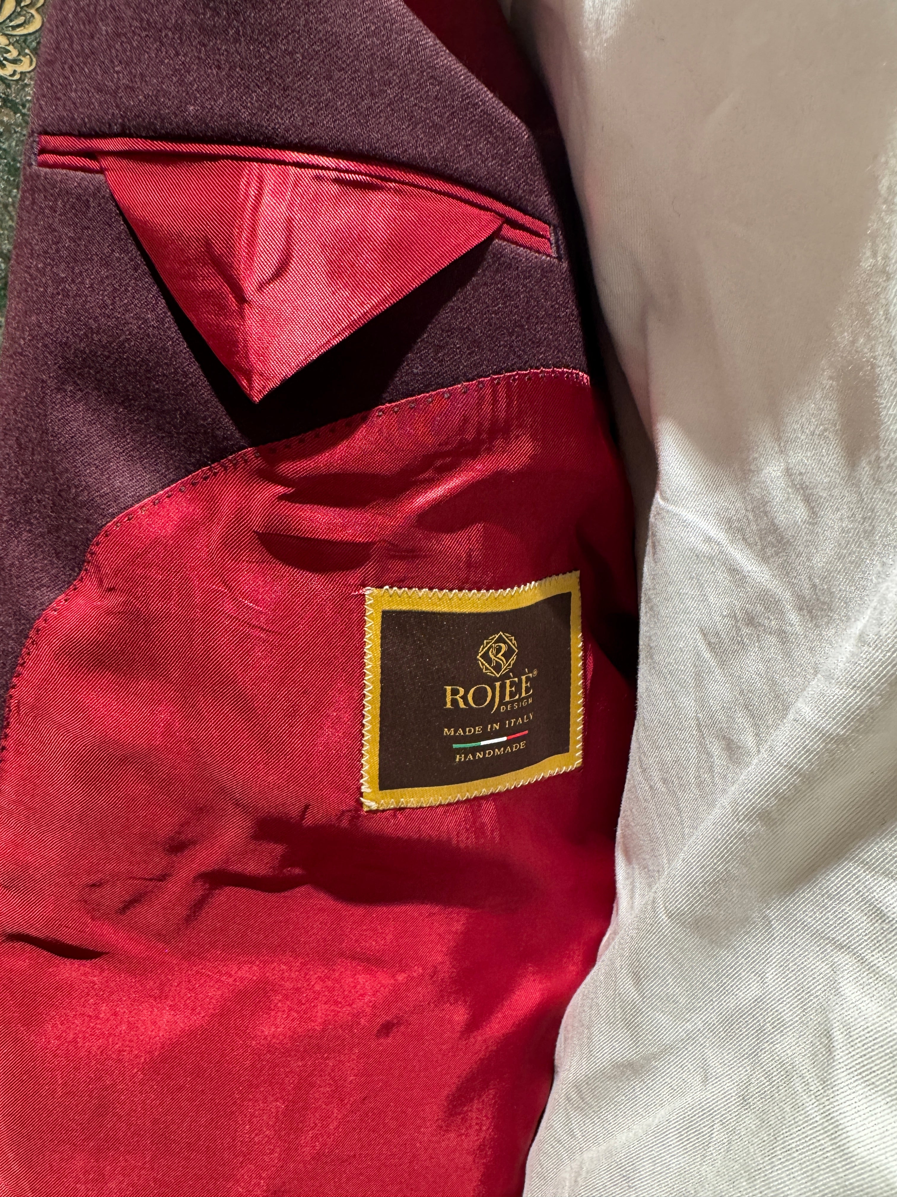 Flanell Anzug Bordeaux