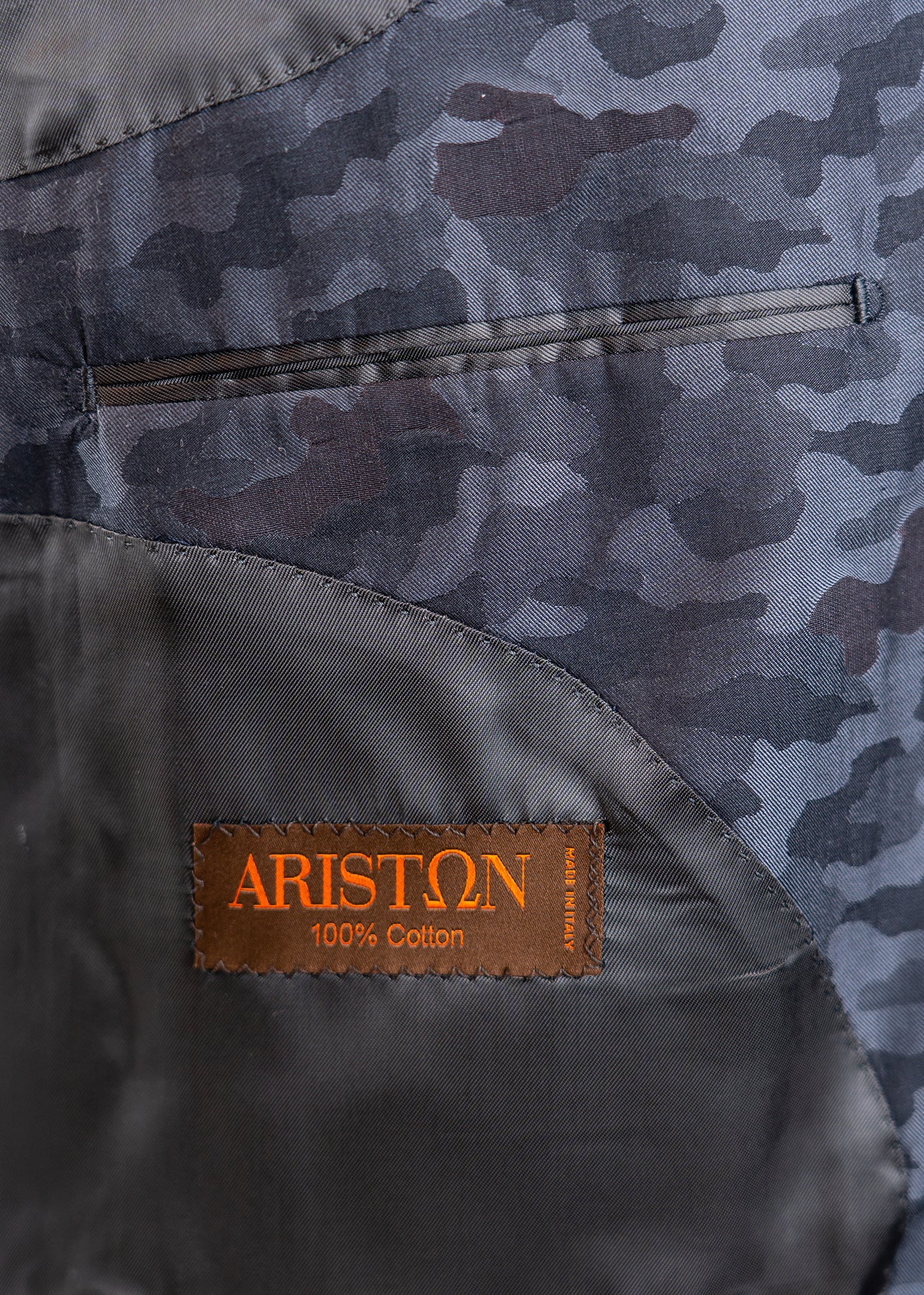 Anzug Einreiher Camouflage Schwarz/Grau