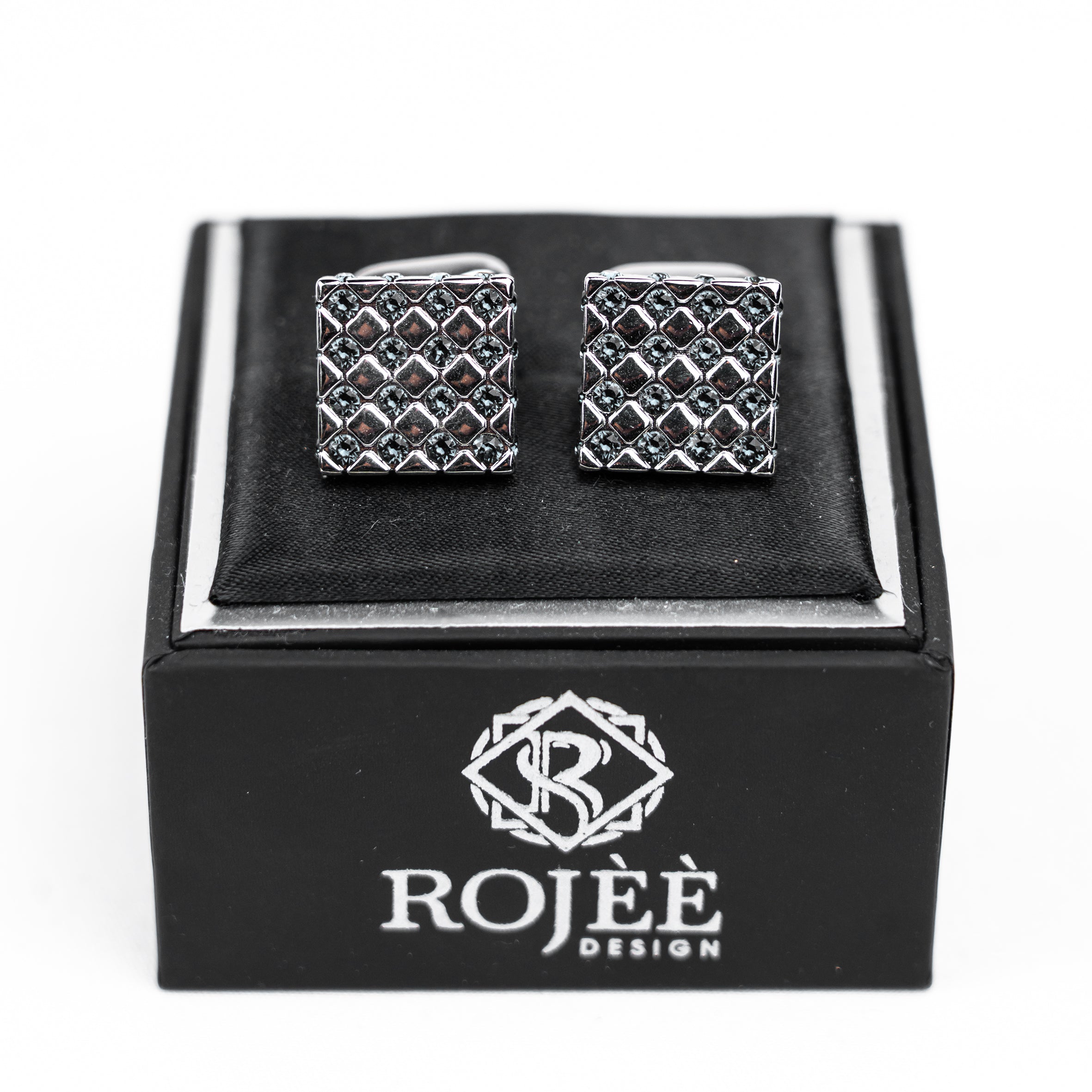 Manschettenknöpfe Herren Silber mit Strukturdesign Handmade in Italy