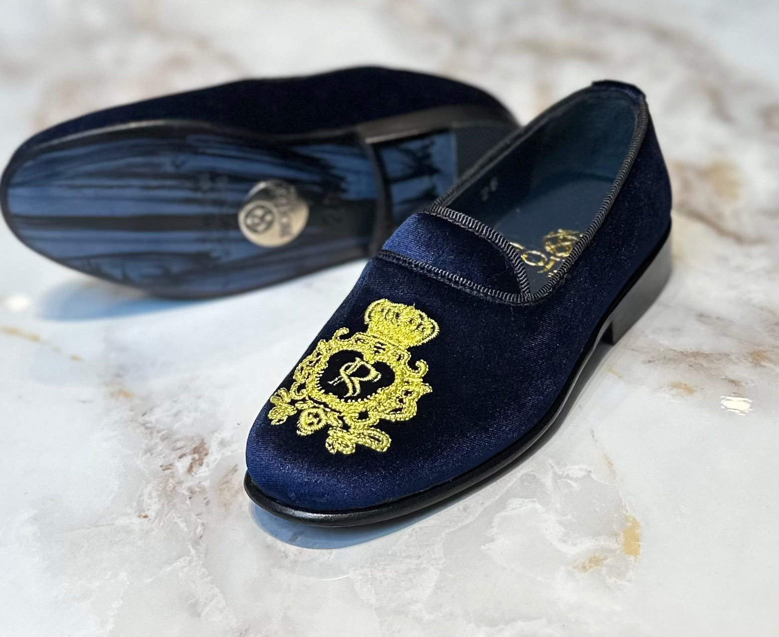 velvet loafers