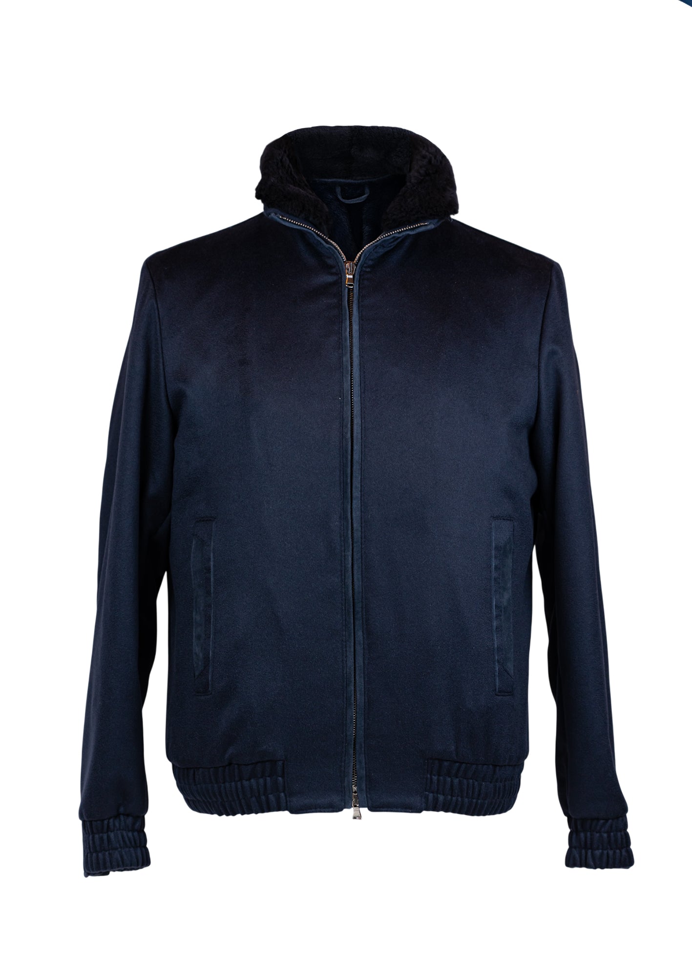 ROJÈÈ DESIGN – Cashmere Loro Piana  Fabric & Raccoon Fur Jacket