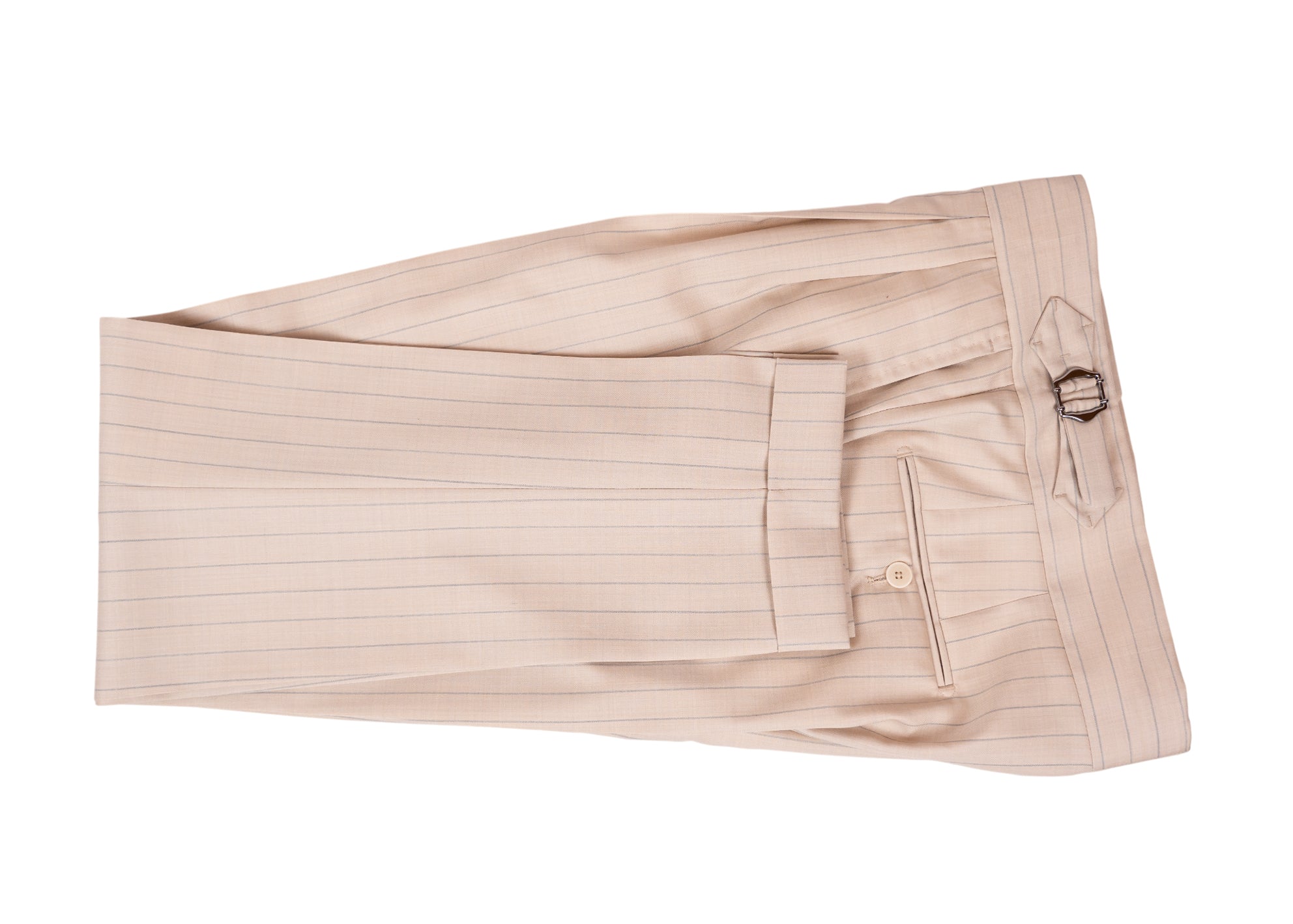 Elegante Serie in edlem Beige mit feinen grauen Nadelstreifen