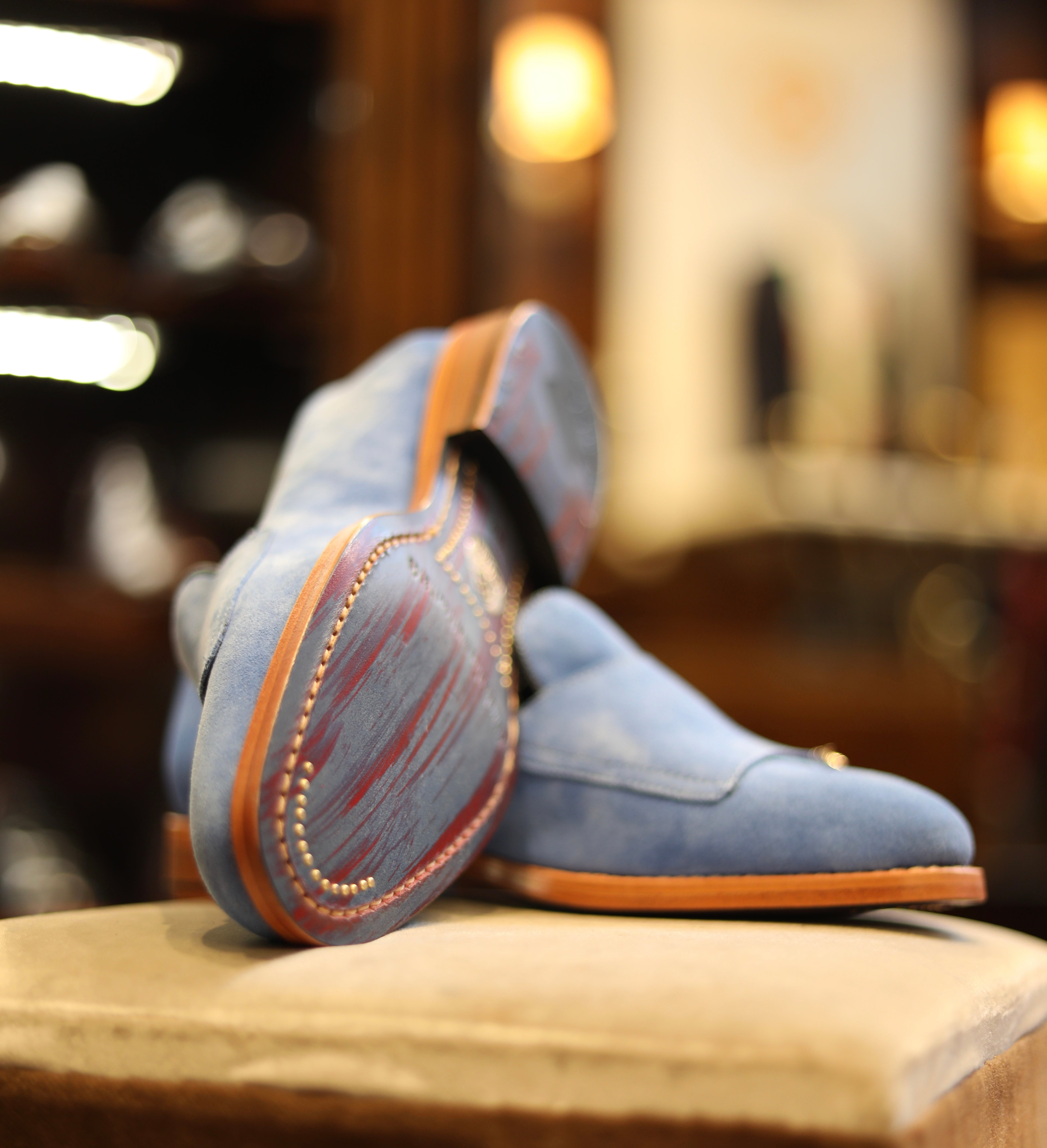 Suede Shoes Double Buckle