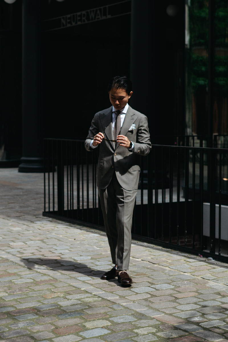 Suit Single-Breasted Gray/Brown