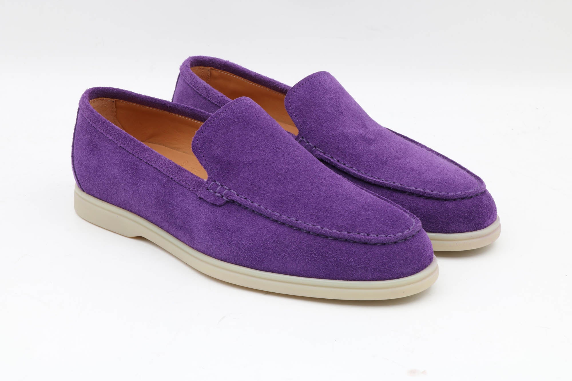 Eleganter Damen-Loafer Farbe Purple