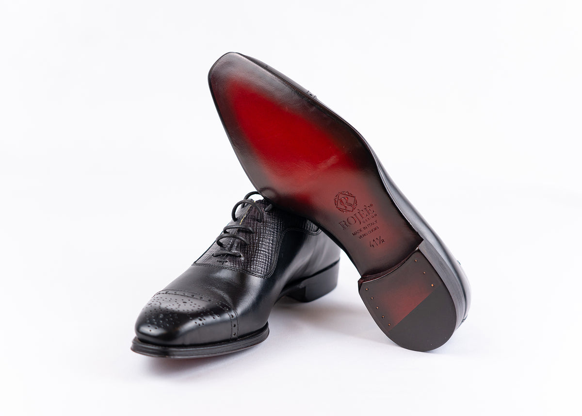 Schnürschuhe aus Leder Made in italy