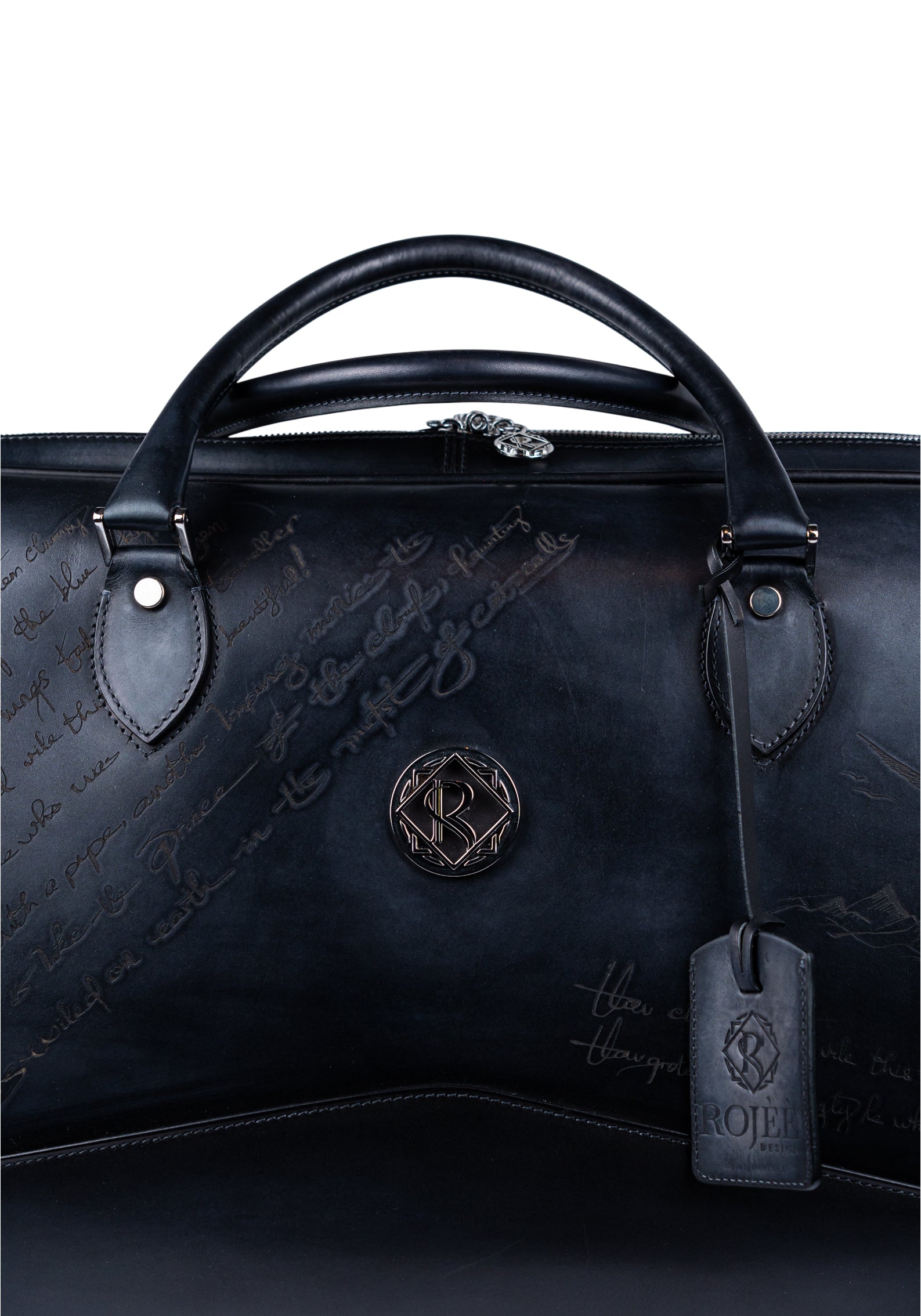 Tasche Schwarz Mit Gravur
