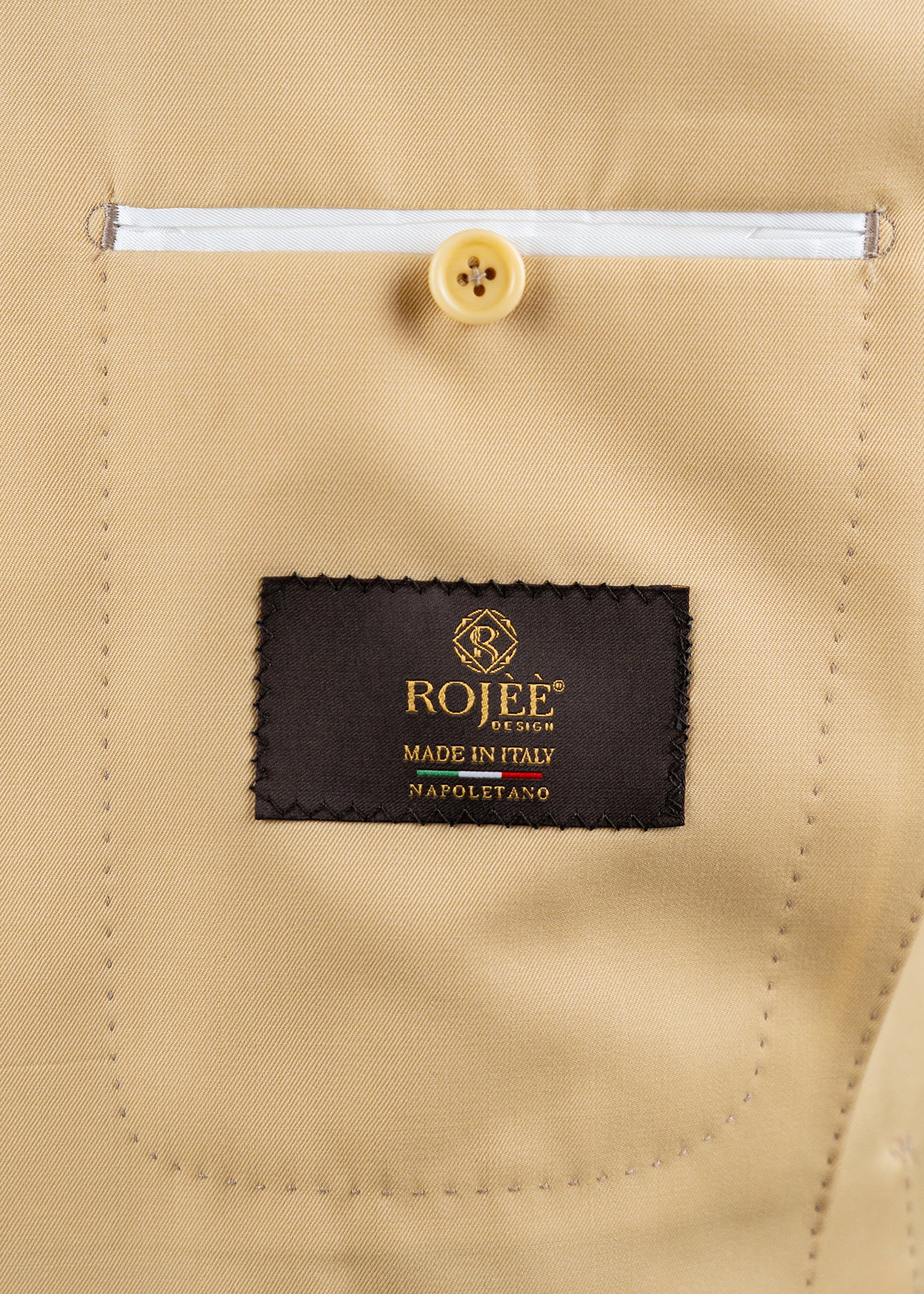 Anzug Einreiher Beige