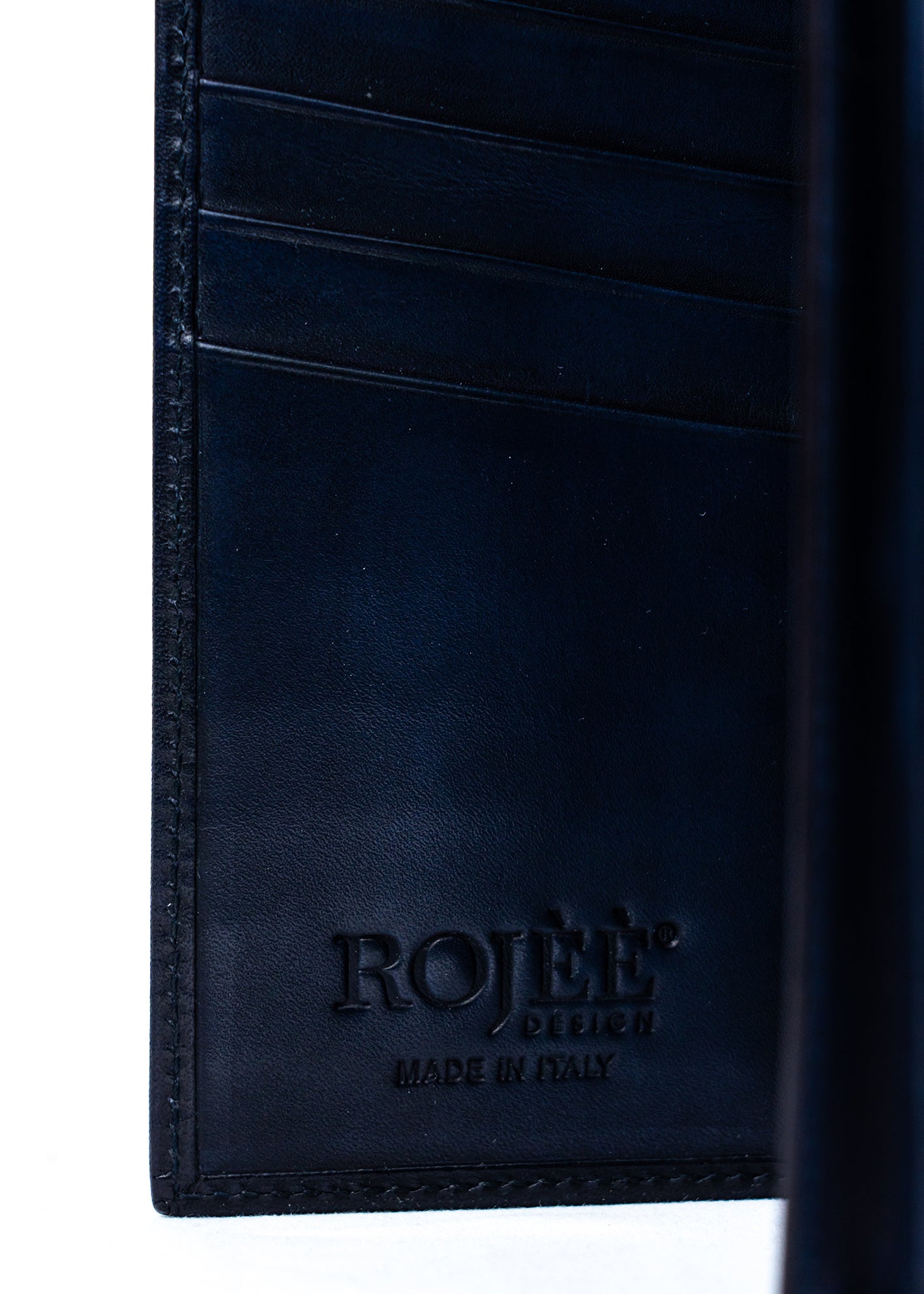 Brieftasche Blau Mit Gravur