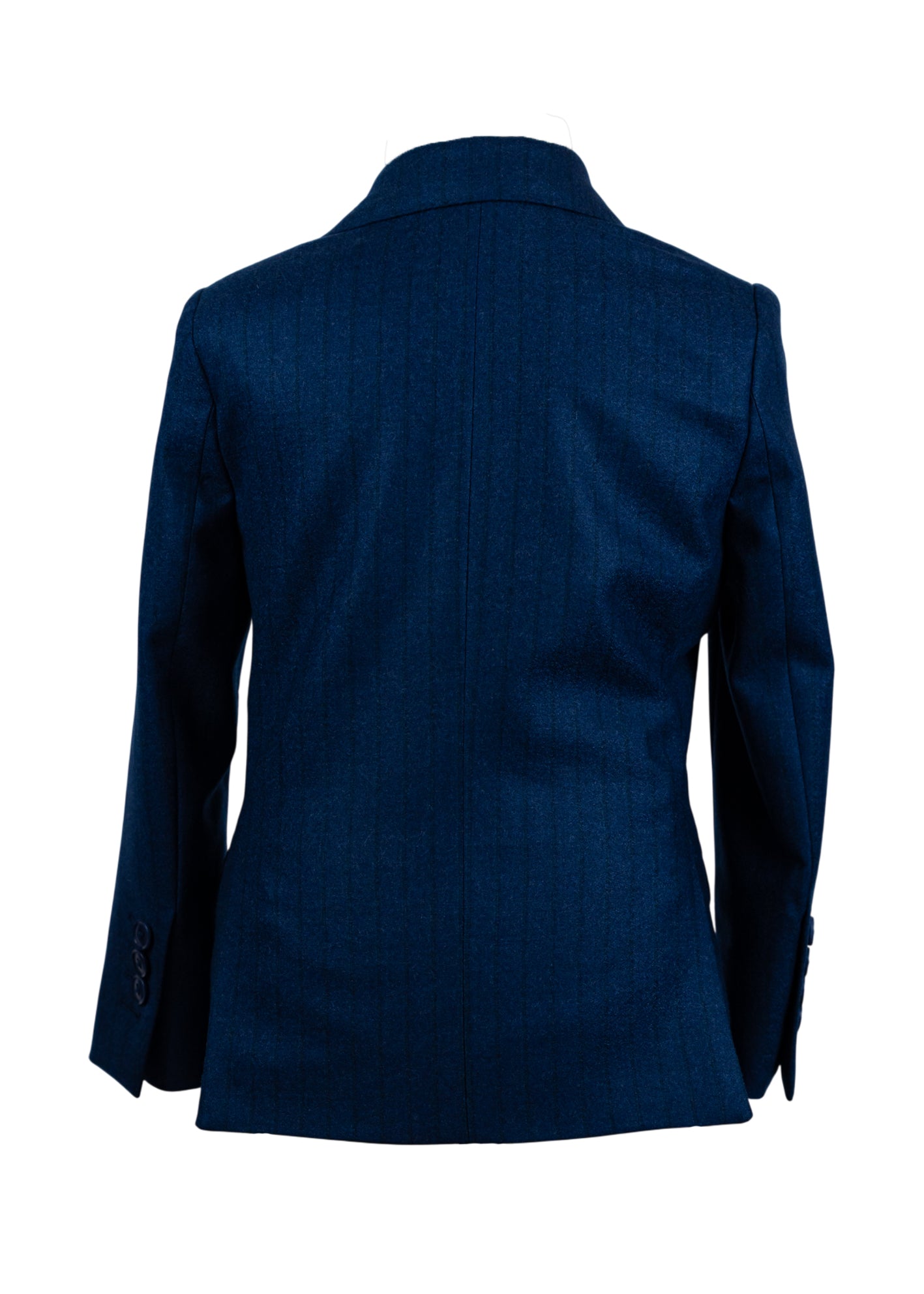 Anzug Blaue Nadelstreifen Flanell Stoff