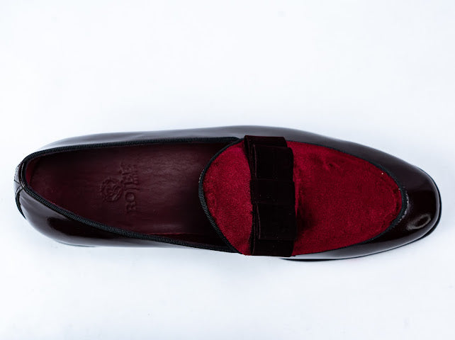 Lackschuhe mit Samt