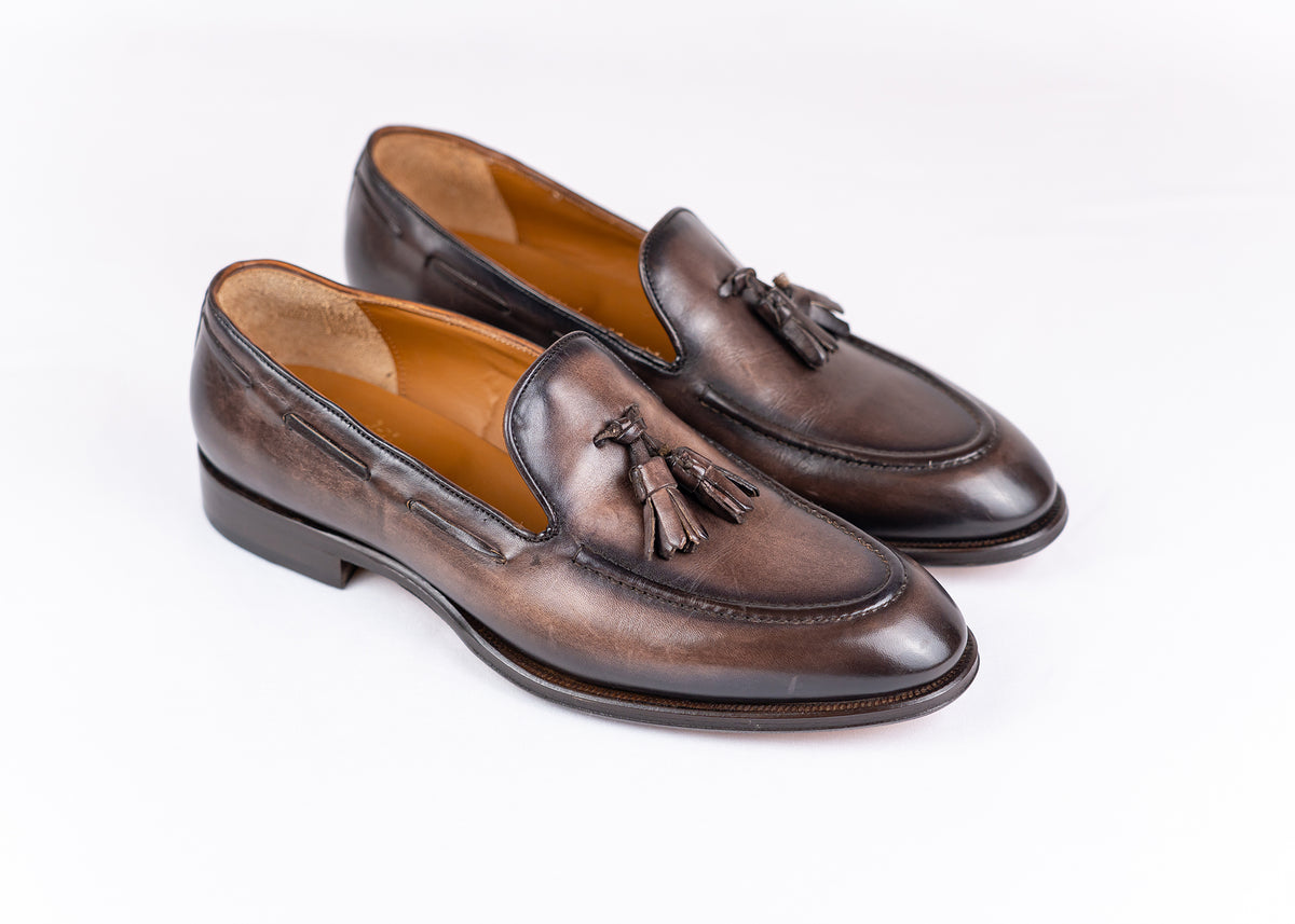 Loafer mit Bommel