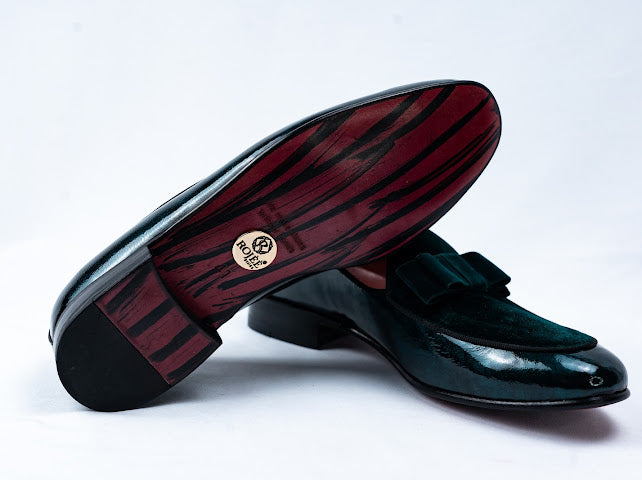Lackschuhe mit Samt